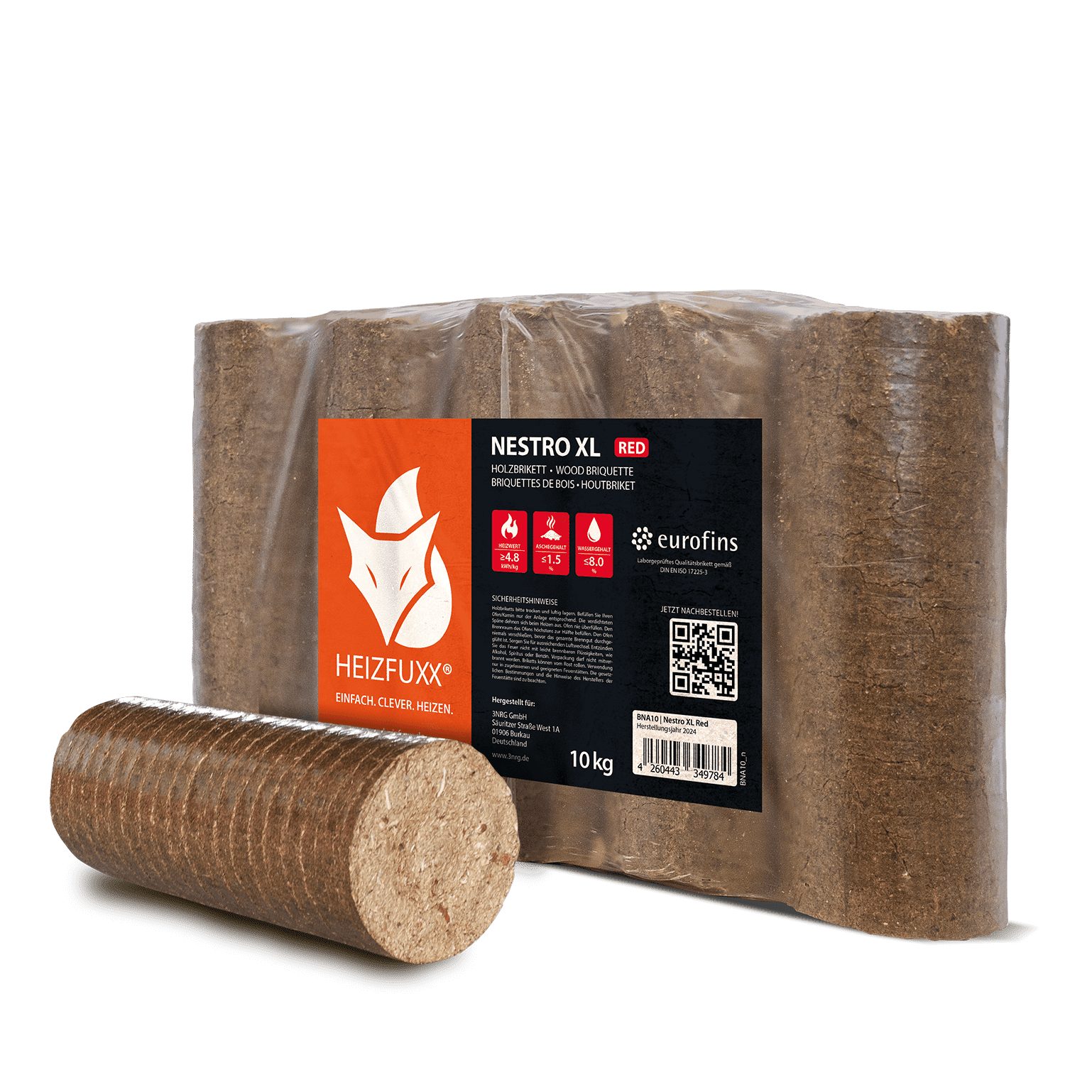 HEIZFUXX Holzbriketts Nestro XL Red, 20 günstig online kaufen