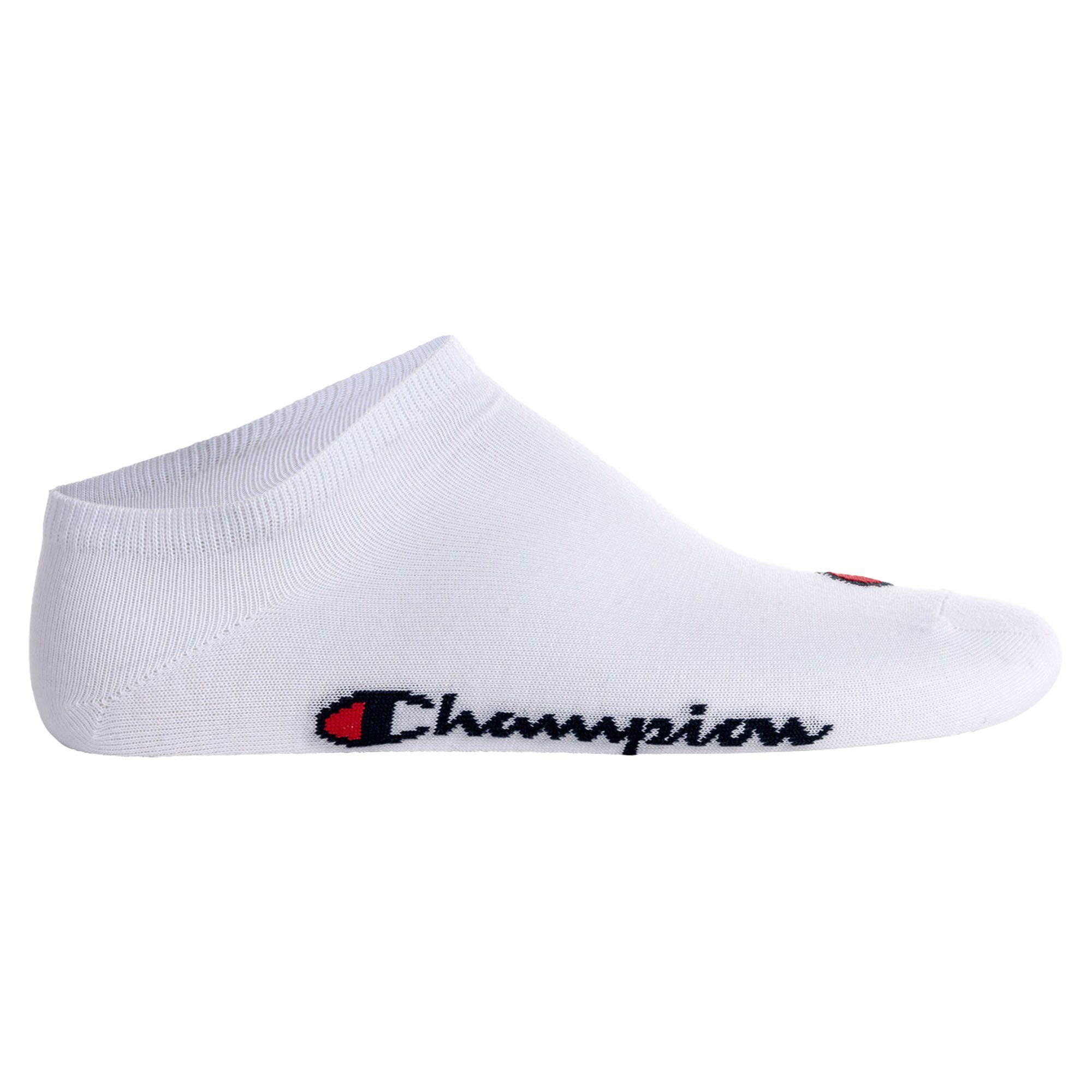 Champion Sportsocken Unisex Sneaker Socken, Weiß Pack - 3er Sneaker Socken