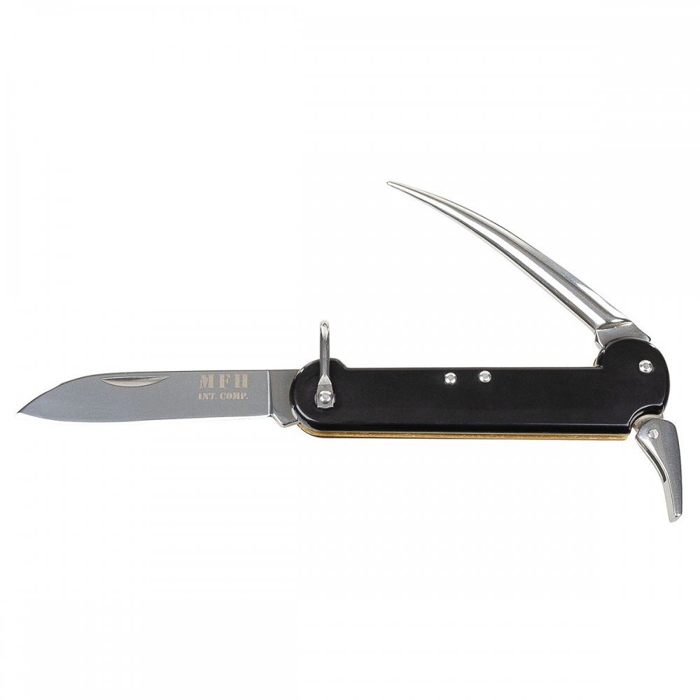 MFH Taschenmesser BW Marine-Taschenmesser, Bordmesser, Marlspieker, feststellbarer Marlspieker mit Sicherungshebel