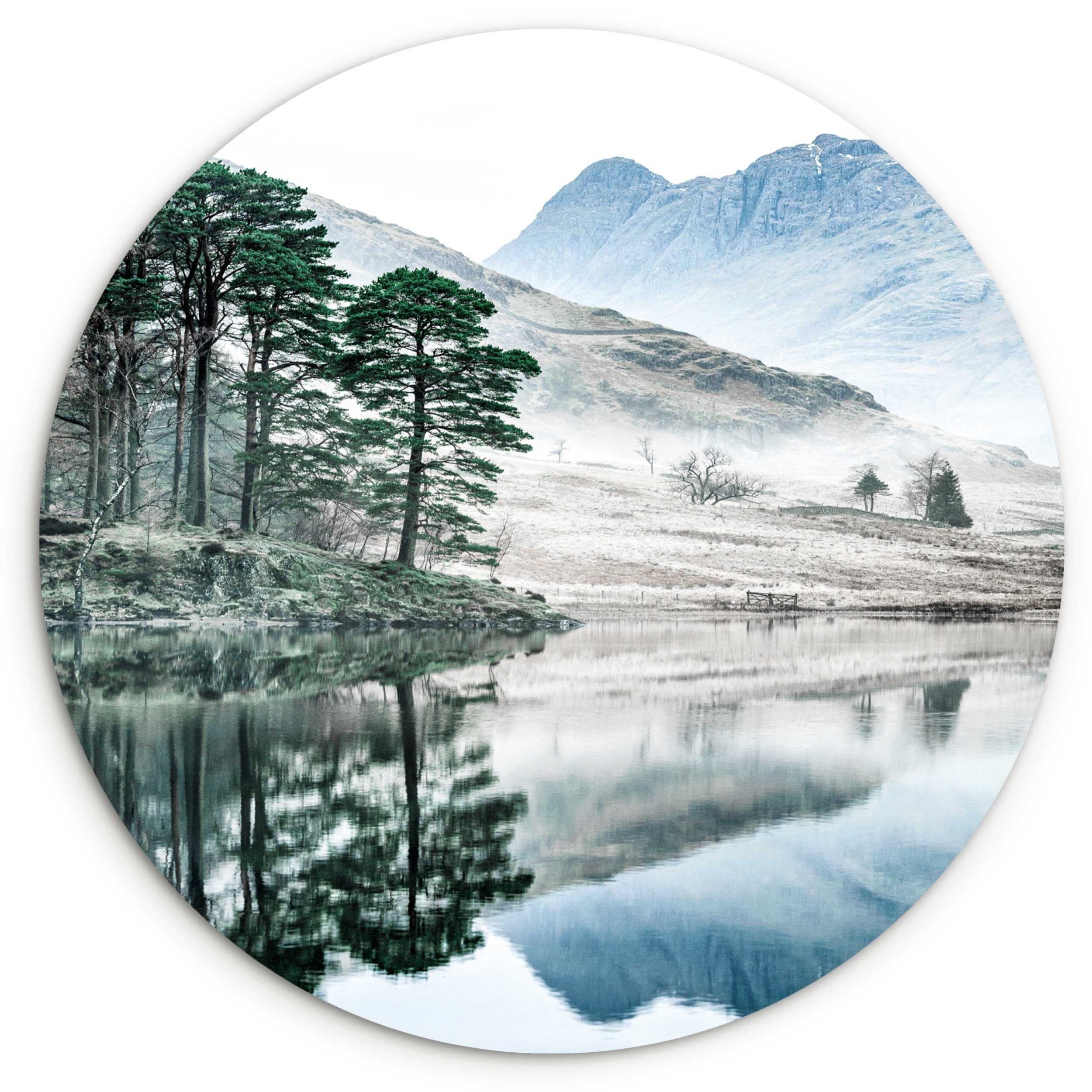 Gemälde Natur - Winter - Berge - Wald