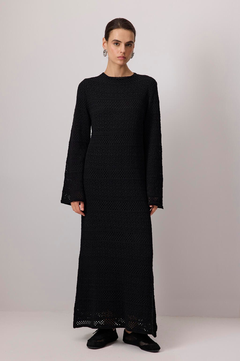 touche prive Maxikleid STRICKKLEID MIT BAUMWOLLFUTTER