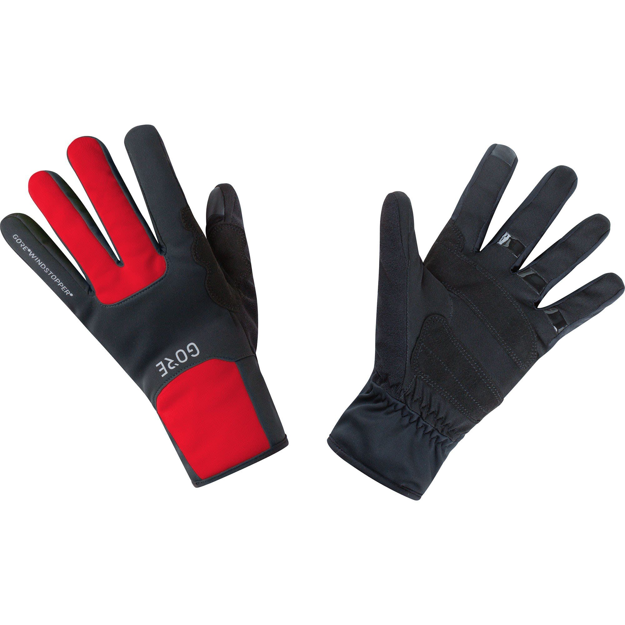 GORE® Wear Fleecehandschuhe Gore M Gore Windstopper Thermo Gloves Accessoires Black - Red