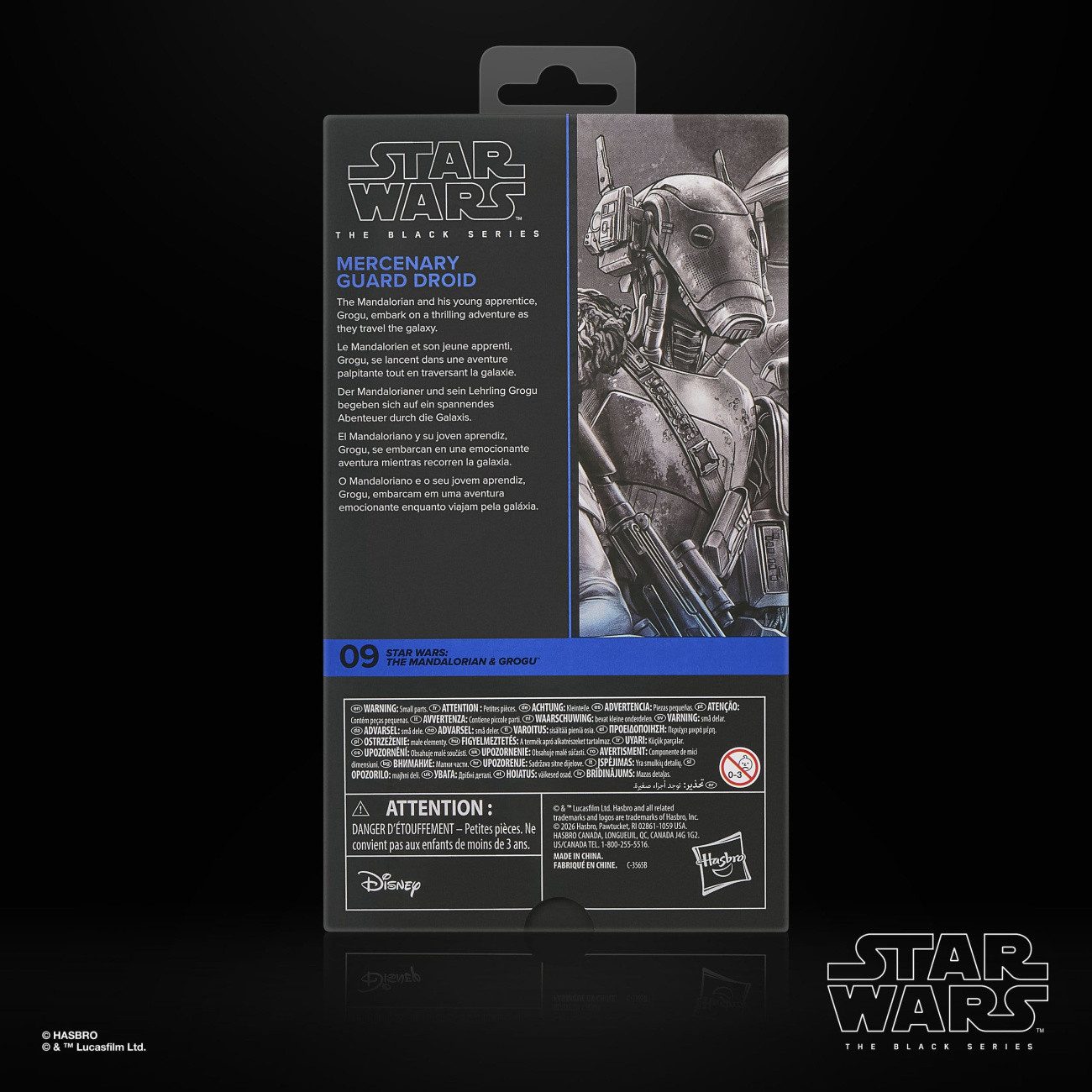 Hasbro Actionfigur Star Wars: The Mandalorian & Grogu Black Series Actionfigur Mercenary