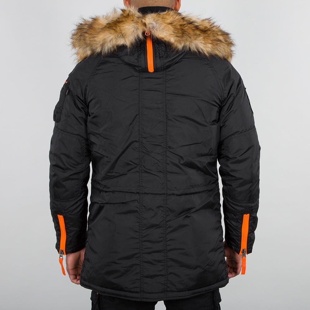 Alpha Industries Winterjacke PPS N3B schwarz/gelb Herren günstig online kaufen