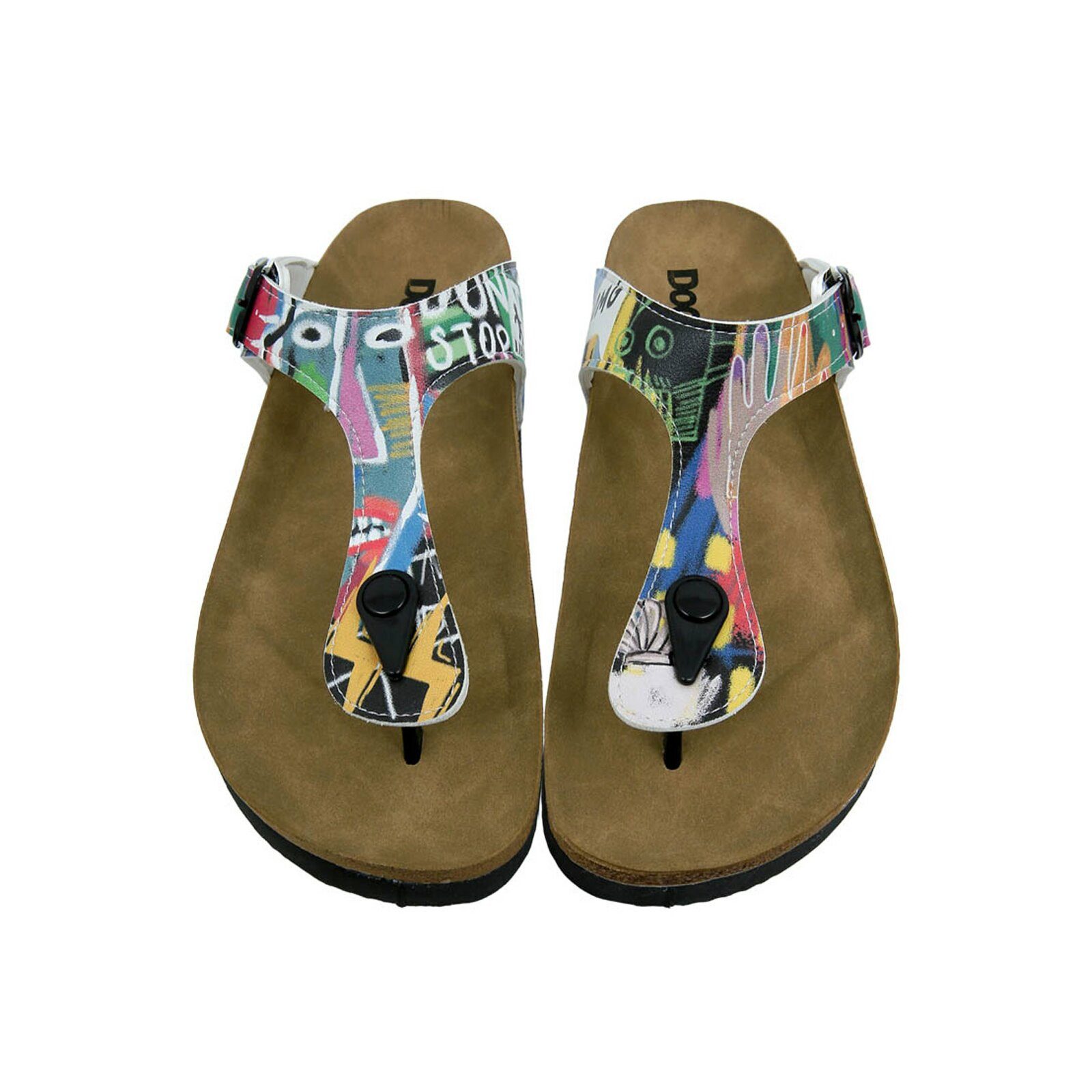 DOGO Lila Zehentrenner No More Drama Damen Sandalen, Lila Zehentrenner Handgefertigt