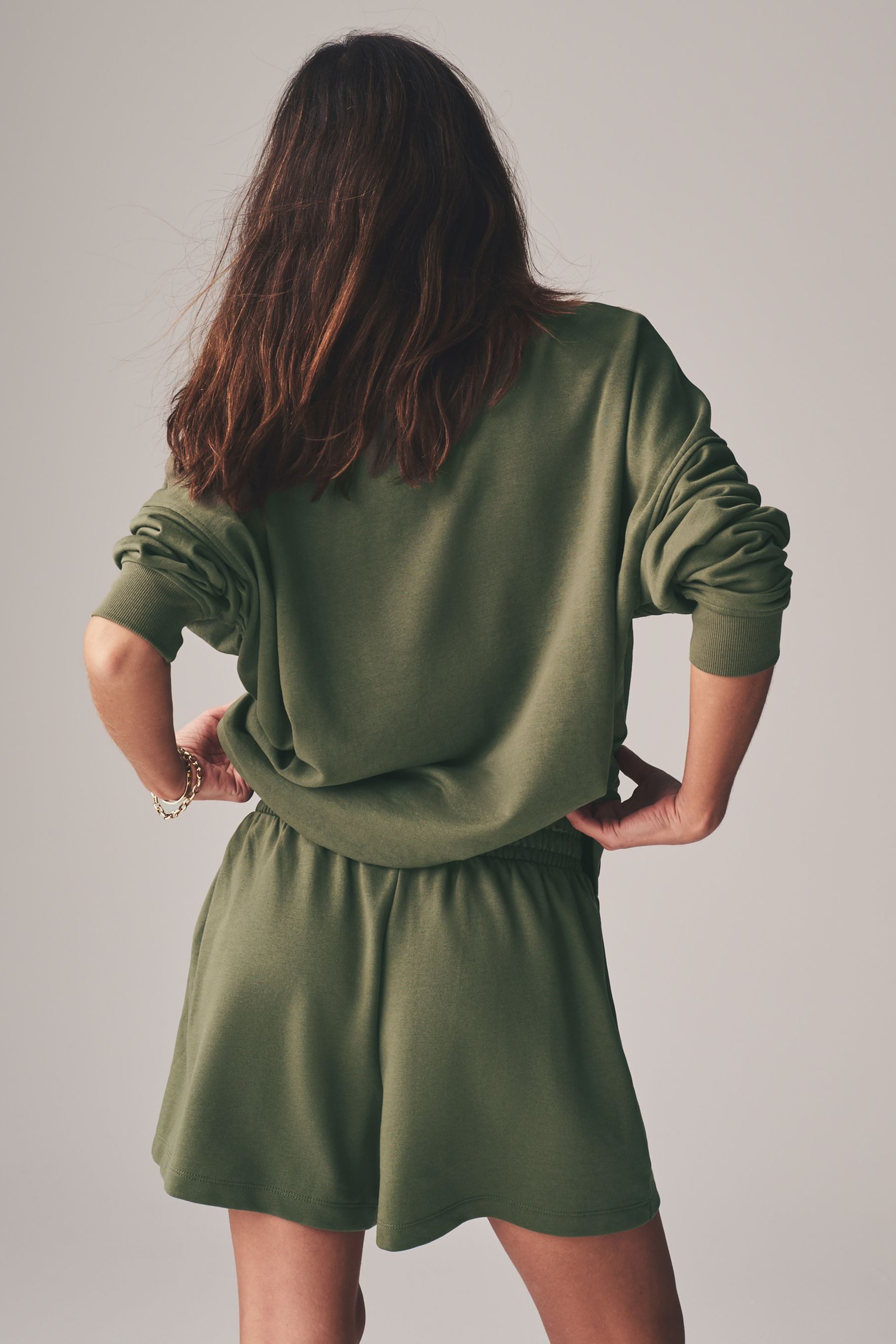 The Set Pullover & Shorts The Set Relaxed Fit Sweatshirt + Shorts (2-tlg) günstig online kaufen