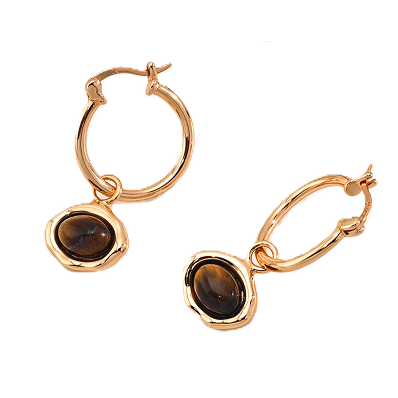 Jumpeak Paar Ohrhänger ohrringe silber925,tigerauge ohrringe,malachit ohrringe,ohrringe damen, 18kohrringe vergoldet,2 Stile,schwester geschenk,damen geschenk