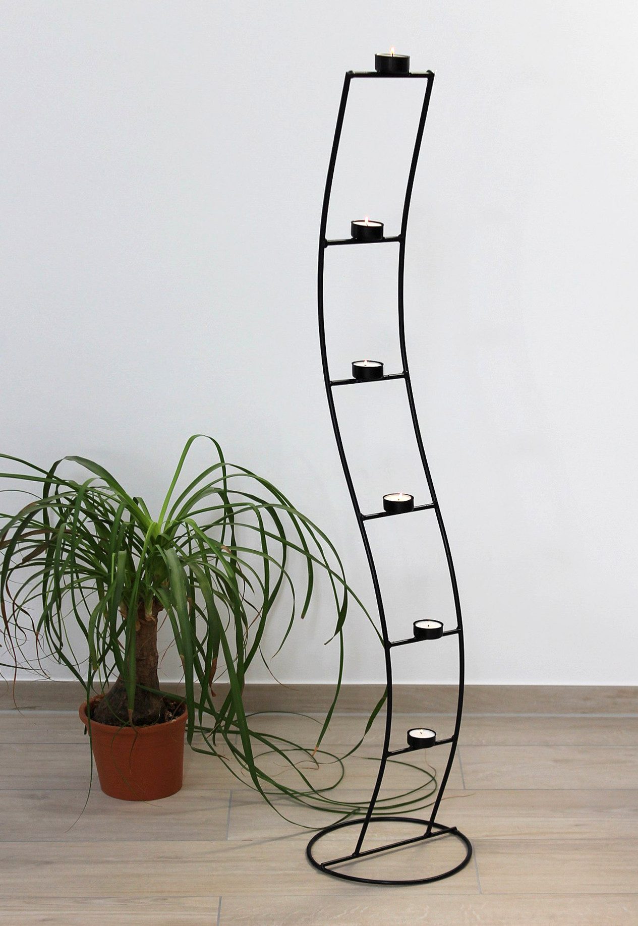 DanDiBo Teelichthalter Metall 120 cm Kerzenleuchter Kerzenhalter SW102