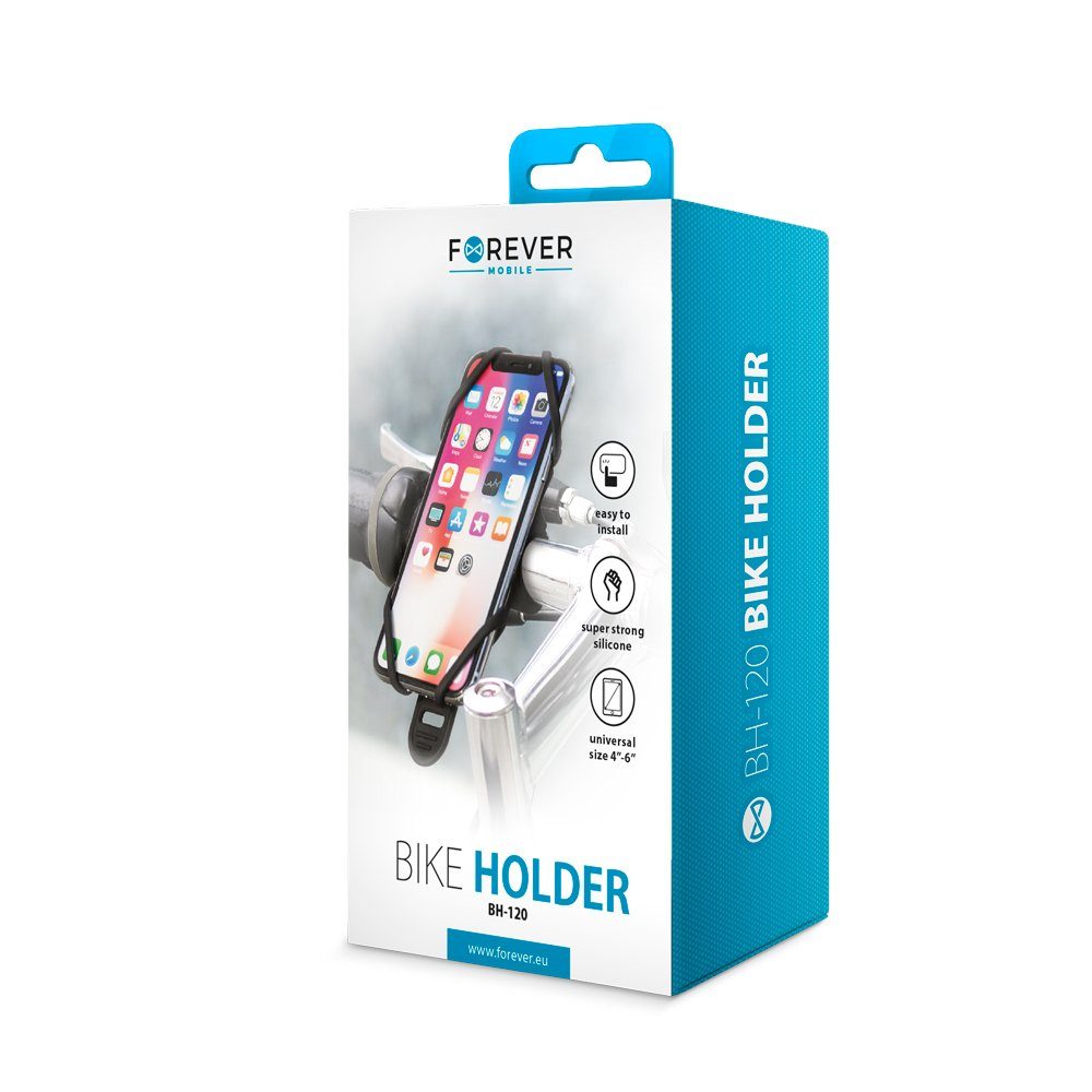 COFI 1453 Smartphone-Halterung Universal Fahrrad Handyhalterung für Smartphones Handys bis 6" Schwarz – Bild 4 von 4