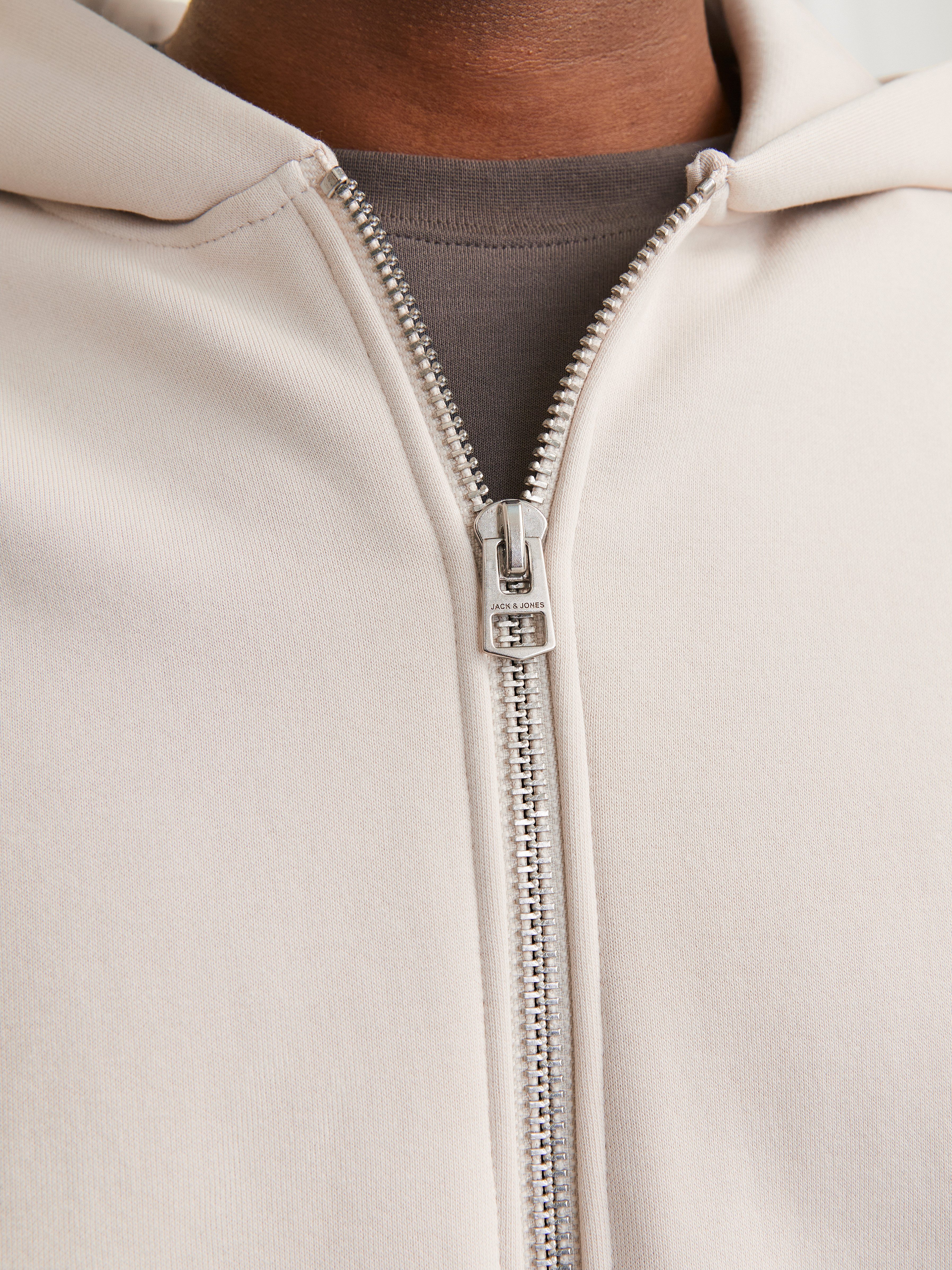 Jack & Jones Kapuzensweatjacke JJEURBAN EDGE SWEAT ZIP HOOD NOOS mit Rippbündchen