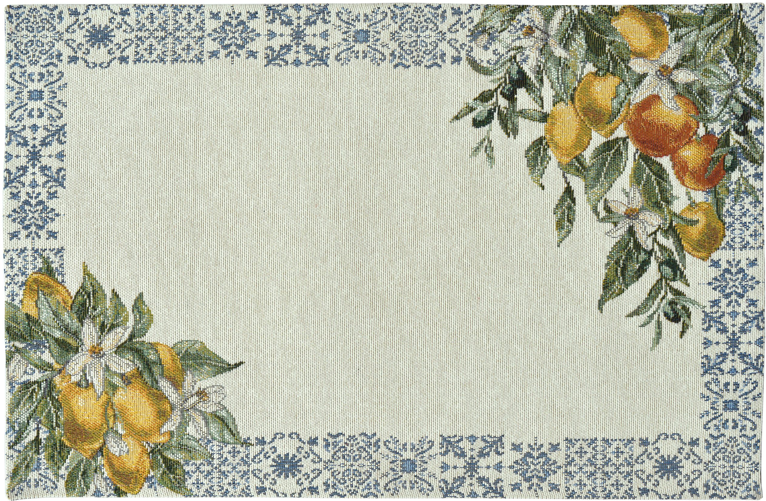 Platzset Sander 2 x Tischset Platzset Mediterranean 32 x 48 cm Gobelin