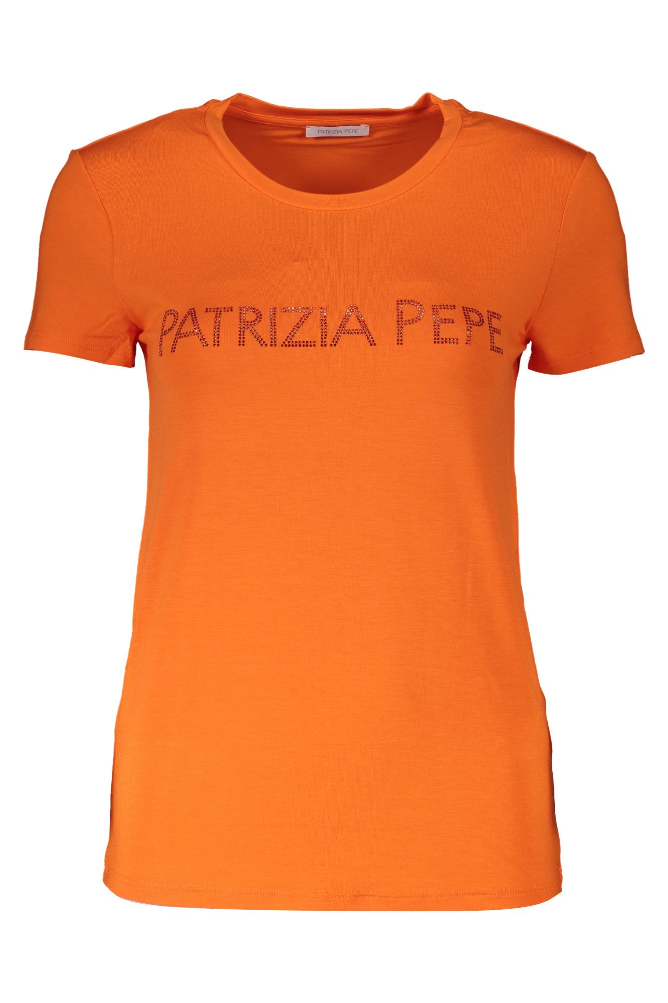 Patrizia Pepe T-Shirt Elegantes Damen T-Shirt Orange aus Bio-Baumwolle