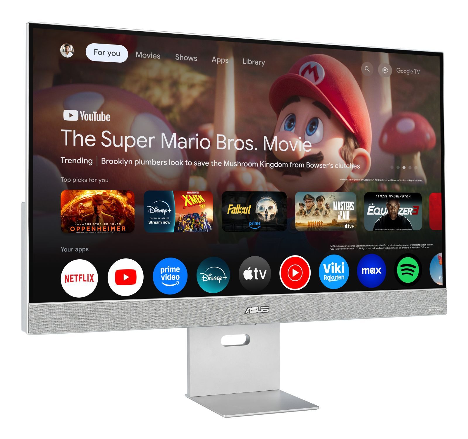 Asus ZenScreen Smart MS32UC 31.5-inch UHD (3840 x 2160) IPS panel with 98% TFT-Monitor (3840 x 2160 px, 4K Ultra HD, 5 ms Reaktionszeit, 60 Hz, IPS, Wi-Fi, Lautsprecher, HDCP, HDR, Kopfhörerbuchse, Höhenverstellbar)