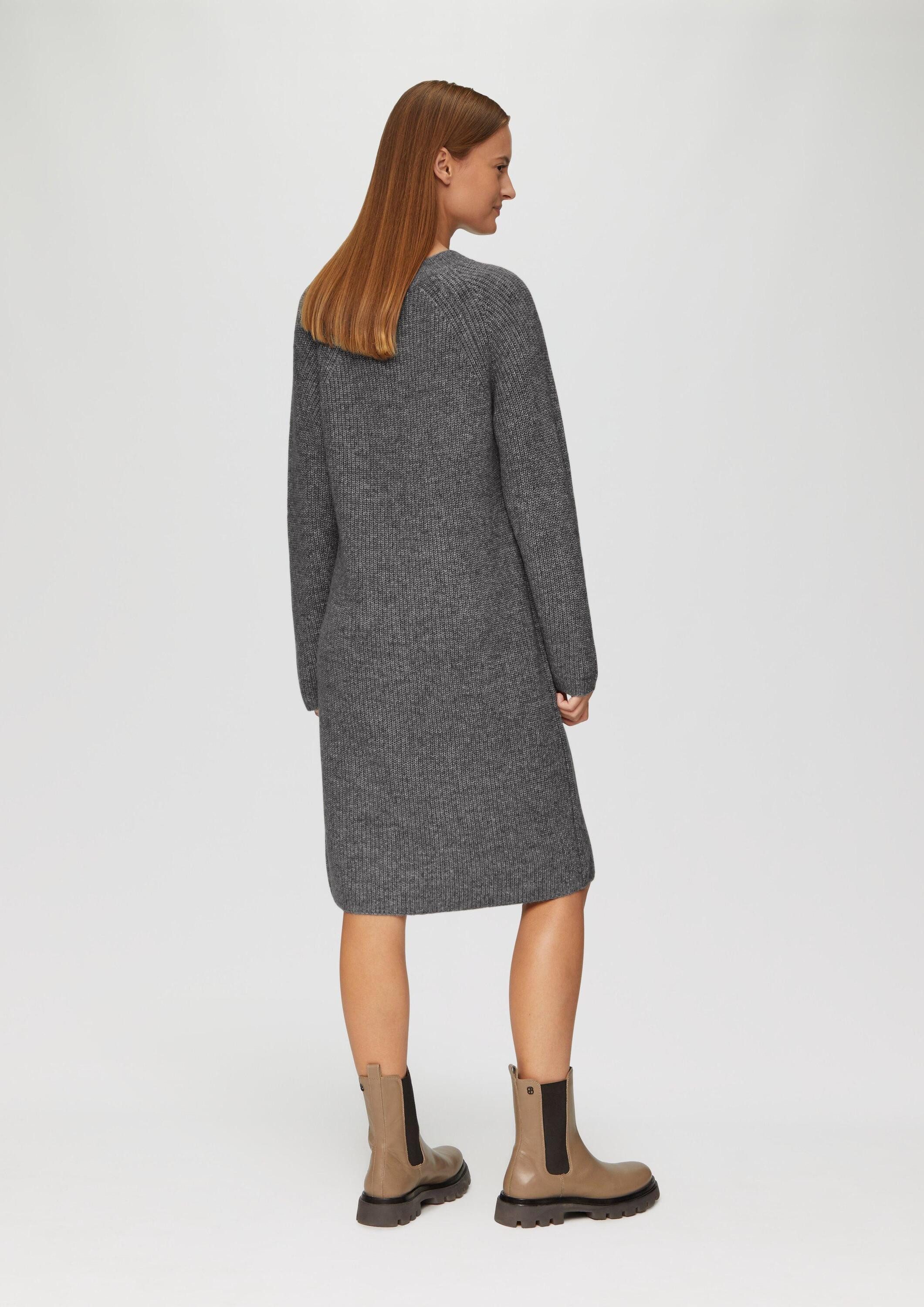 s.Oliver Minikleid Kleid Strickkleid mit Raglanärmeln