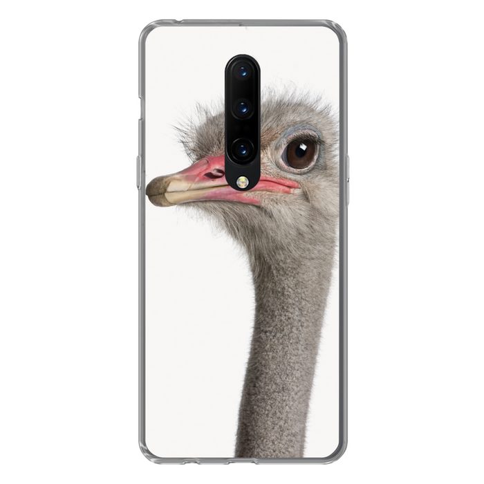 MuchoWow Handyhülle Strauß - Tiere - Kinder - Jungen - Mädchen - Vogel Phone Case Handyhülle OnePlus 7 Pro Silikon Schutzhülle
