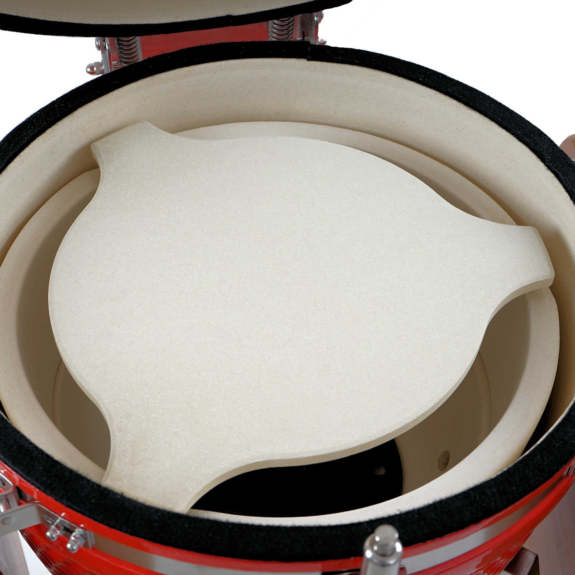 BBQ-Toro Grillerweiterung BBQ-Toro Deflektorstein passend für Kamado Keramikgrill Ø 52 cm