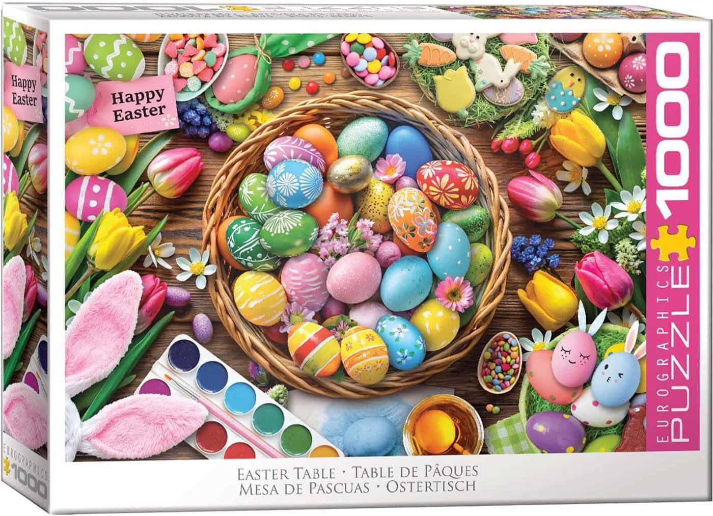 Puzzle 1000 Teile Puzzle - Easter Table - Ostertisch, Puzzleteile