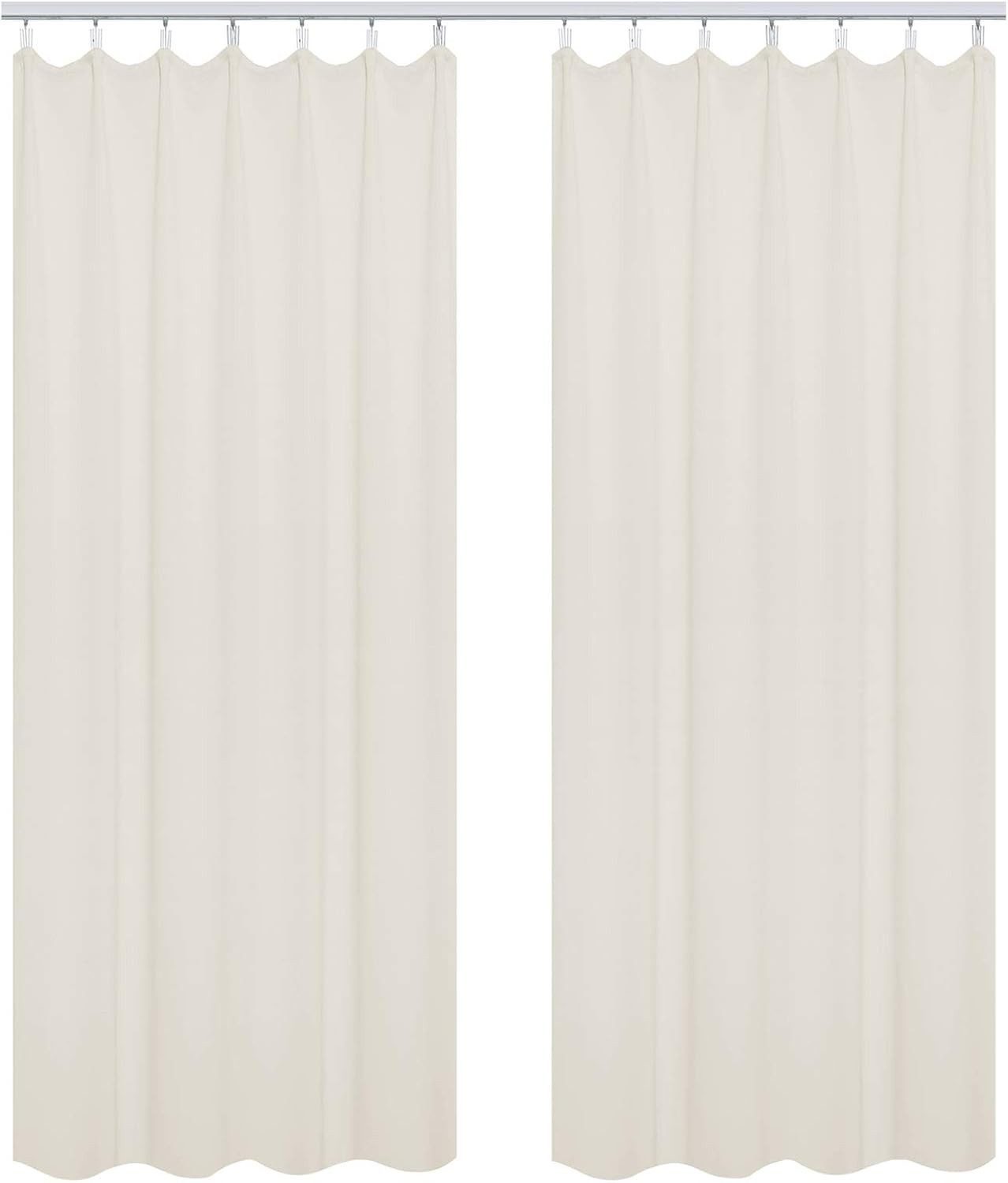 Woltu Vorhang (2 St), Kräuselband, blickdicht, Blickdicht mit Kräuselband L günstig online kaufen