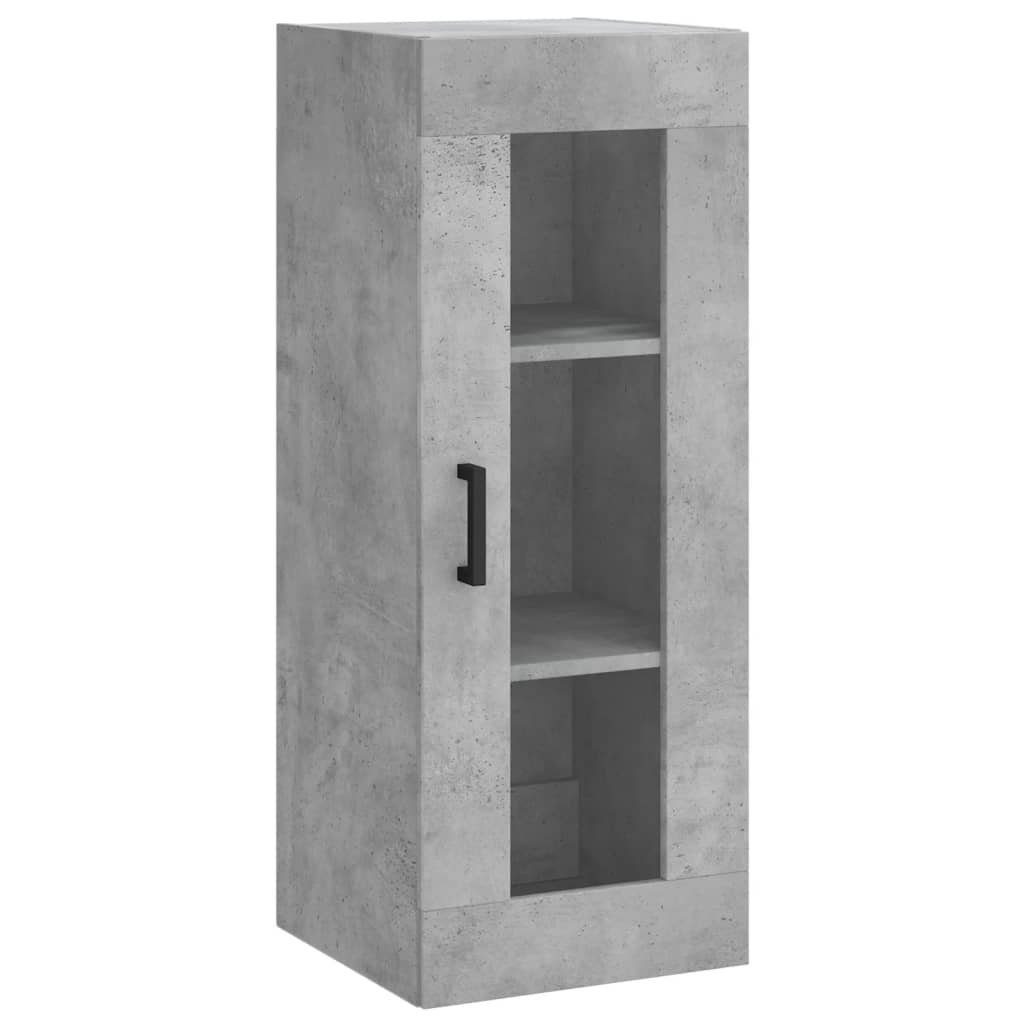 Betongrau Sideboard vidaXL 34,5x34x90 cm Wandschrank (1 St)