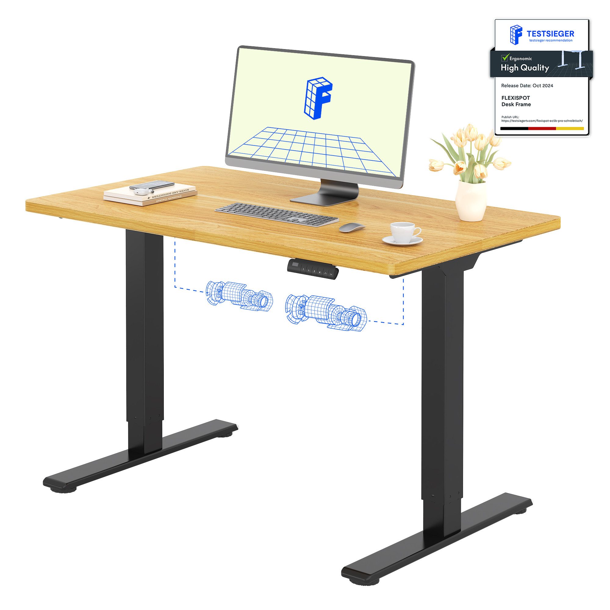 FLEXISPOT Schreibtisch Basic Plus Elektrisch höhenverstellbarer Schreibtisc günstig online kaufen