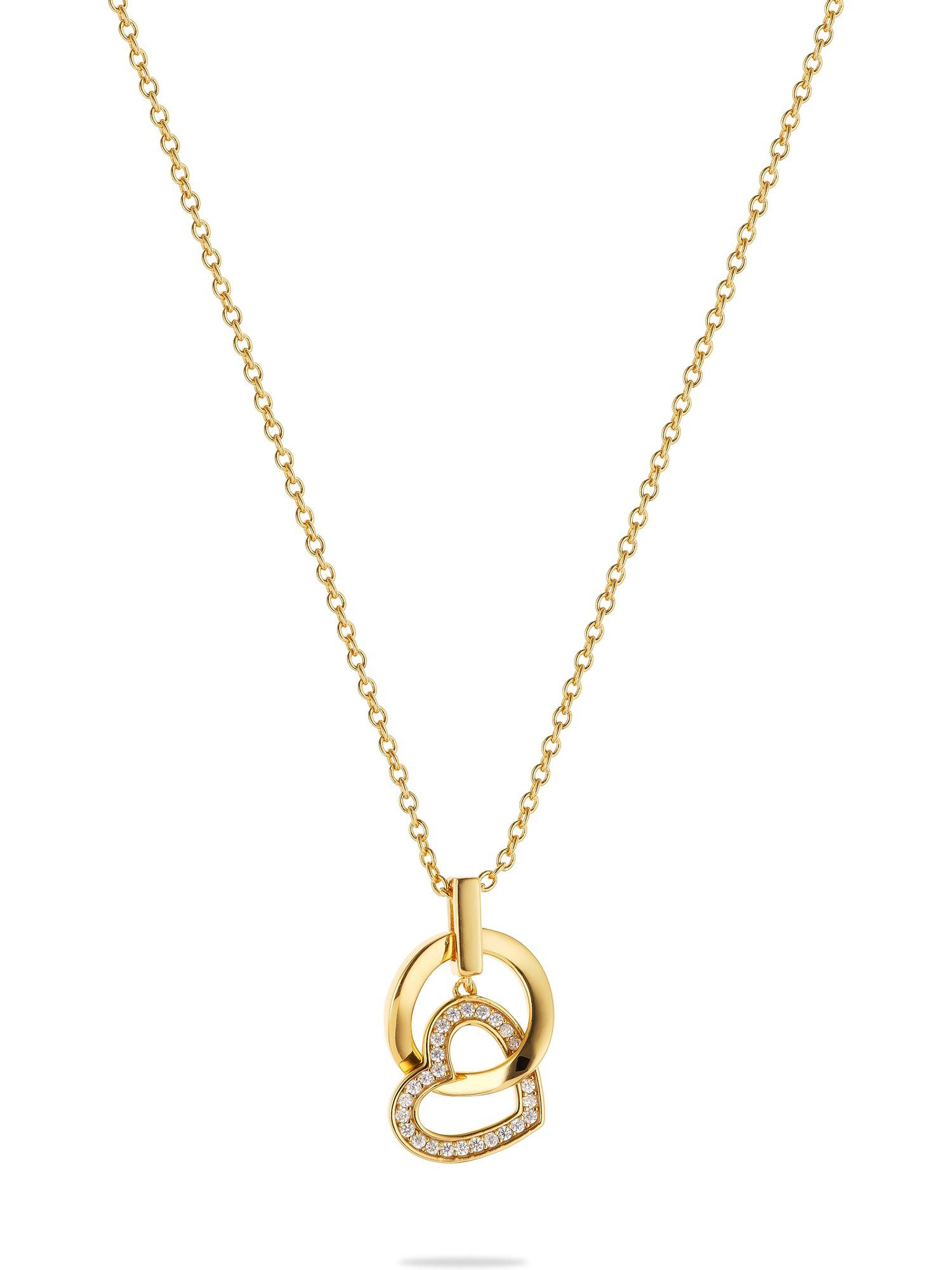 JETTE Silberkette JETTE Damen-Kette 925er Silber, recycelt Zirkonia, HEARTS günstig online kaufen