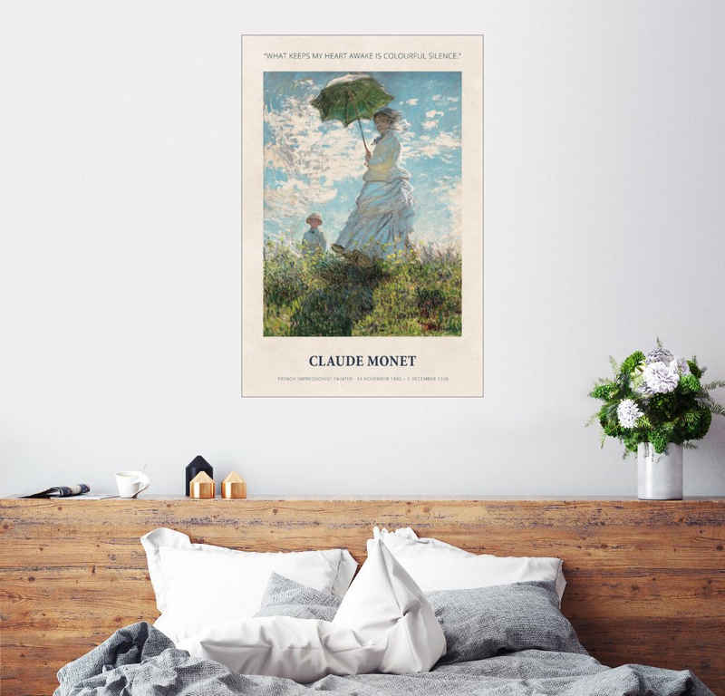 Posterlounge Wandbild, Claude Monet - Colourful silence