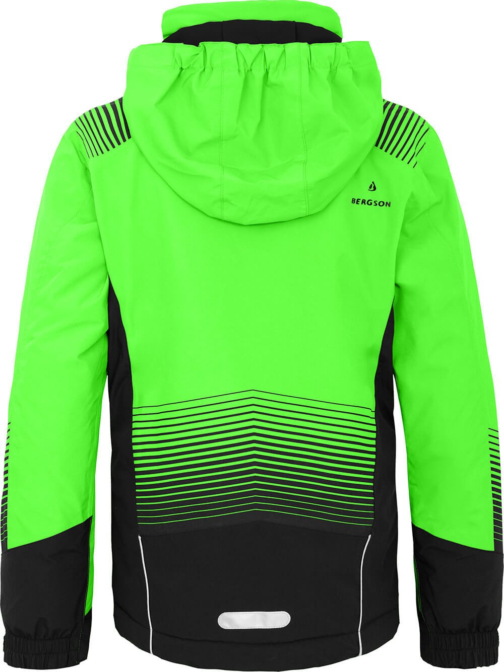 Bergson Skijacke VEIKO Kinder Skijacke, warm, funktional und stylisch, Normalgrößen, Gecko g