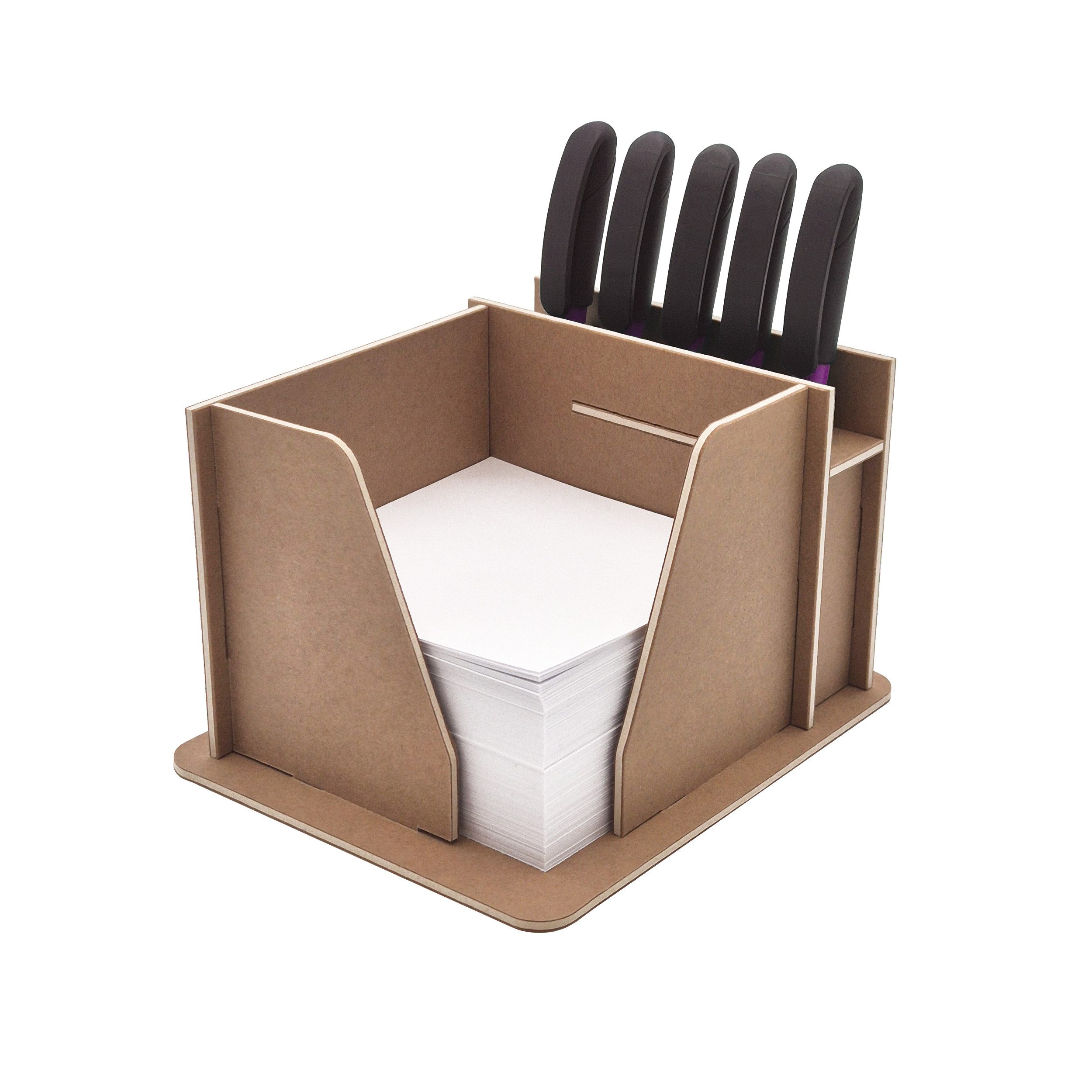 HR Direktverkauf GmbH Organizer Schreibtisch Organizer mit Zettelbox und Stiftehalter - 2 Varianten, mit praktischem Stifthalter