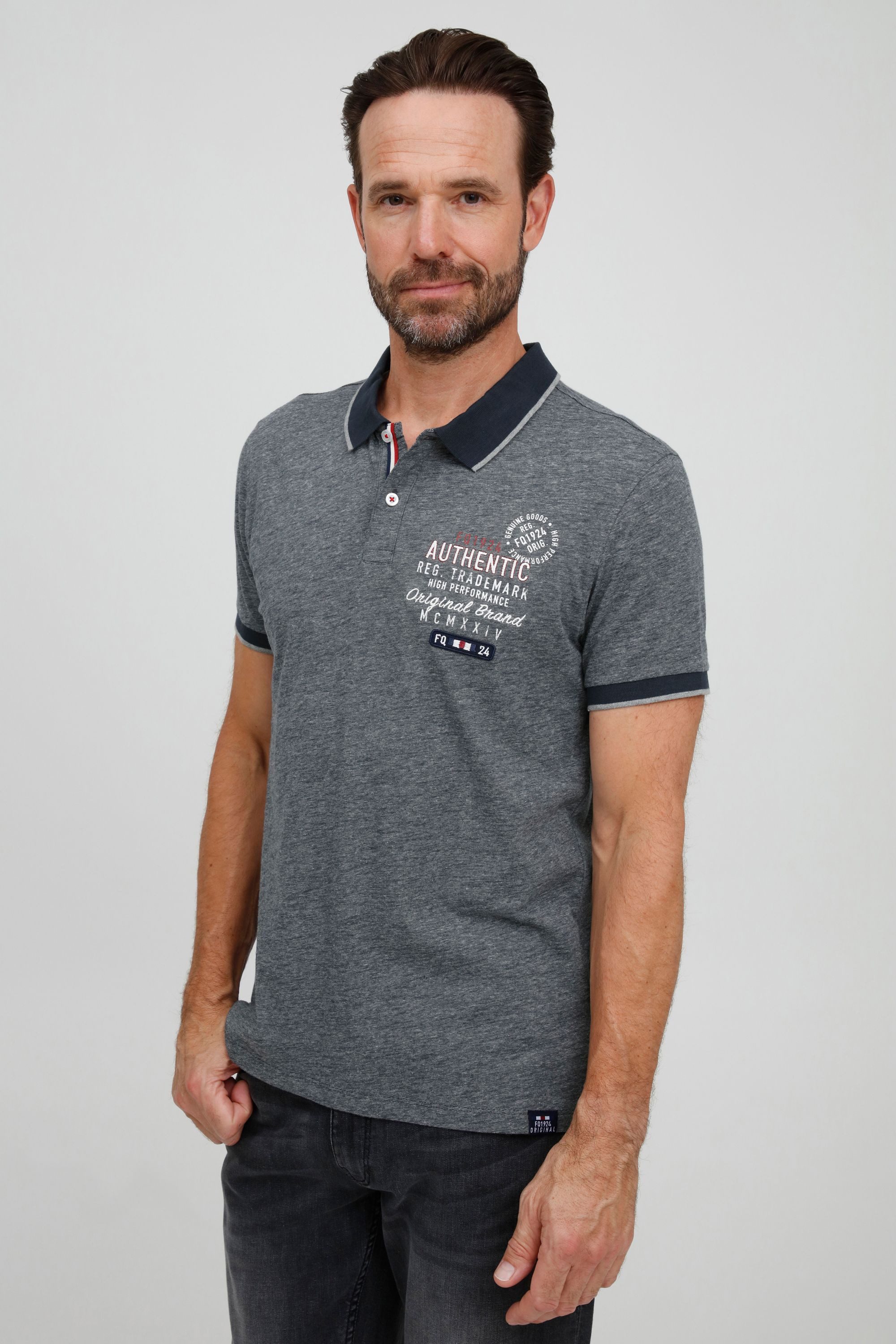 FQ1924 Poloshirt FQPetri Klassisches Poloshirt mit modernem Print günstig online kaufen
