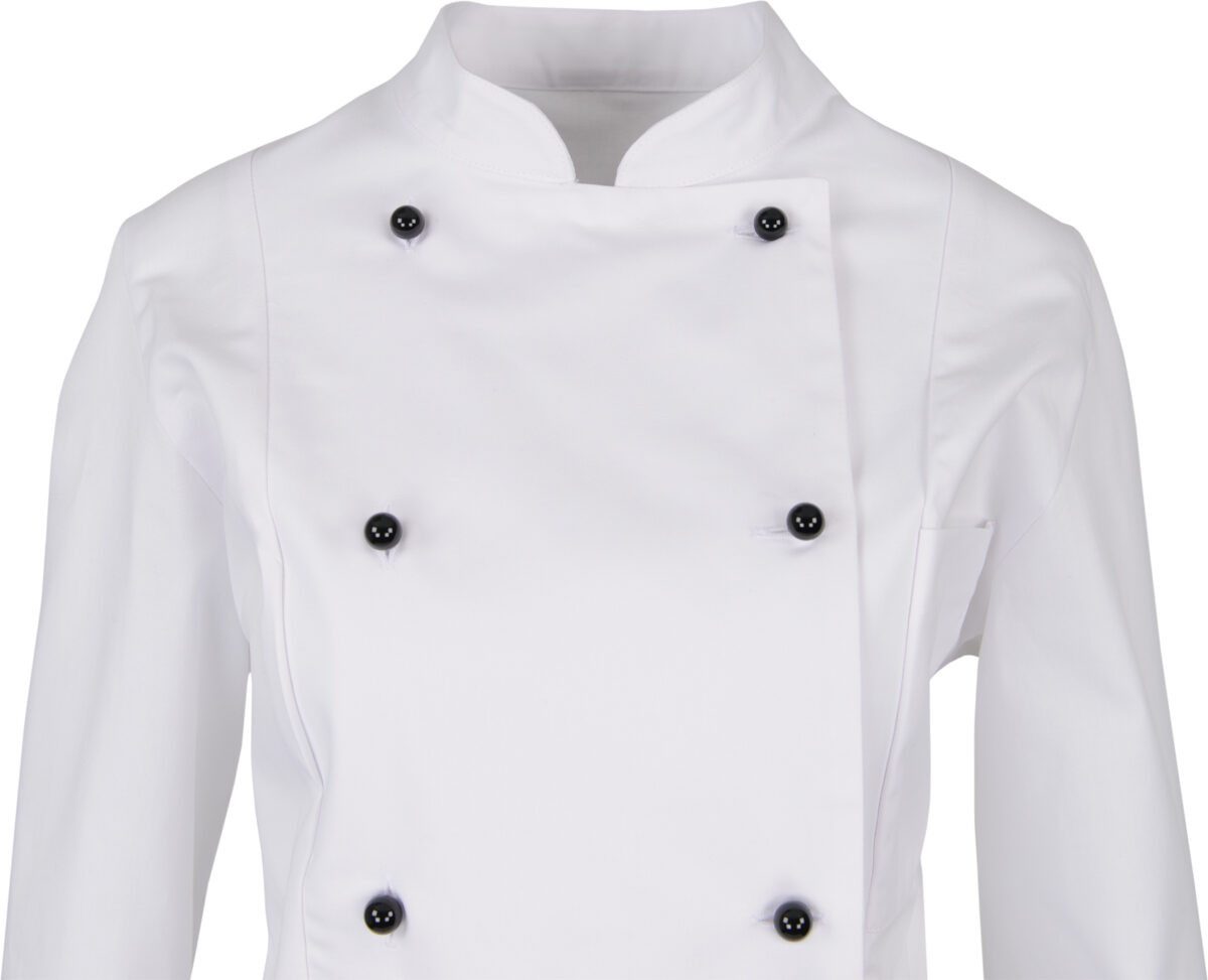 BEB Arbeitsjacke beb GASTRO Damen KOCHJACKE Stehkragen Baumwolle Weiß