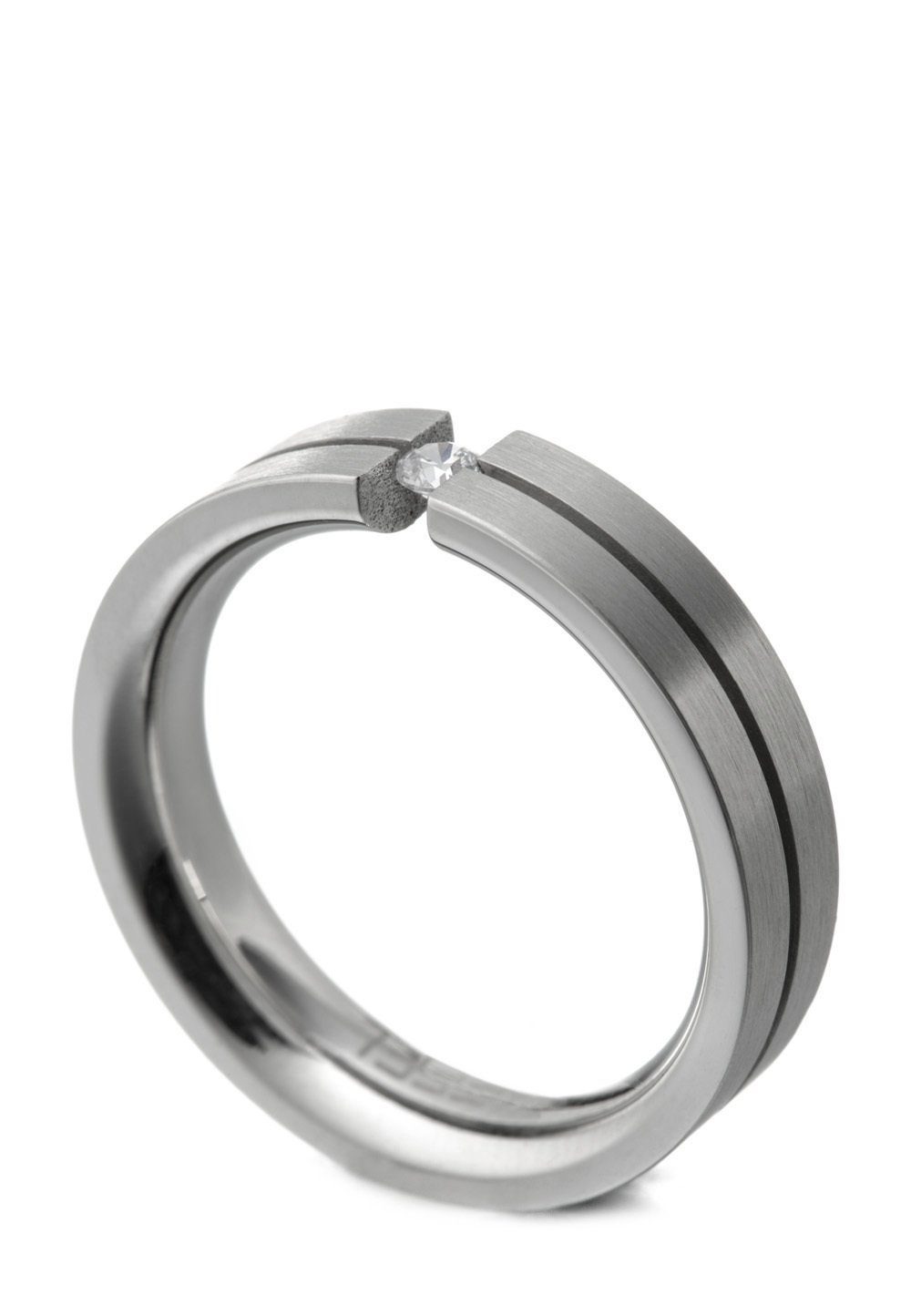 Heideman Fingerring Spannring (Ring, Mit 0,05 Karat In inkl. Antragsring mit Matt 1-tlg., Geschenkverpackung), Brillant