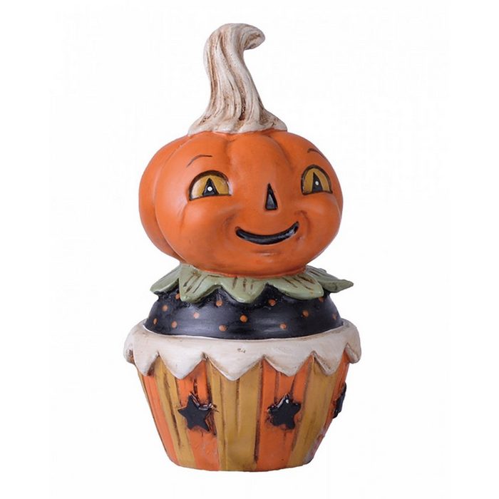 Horror-Shop Dekofigur Johanna Parker Halloween Cupcake Kürbis 11cm