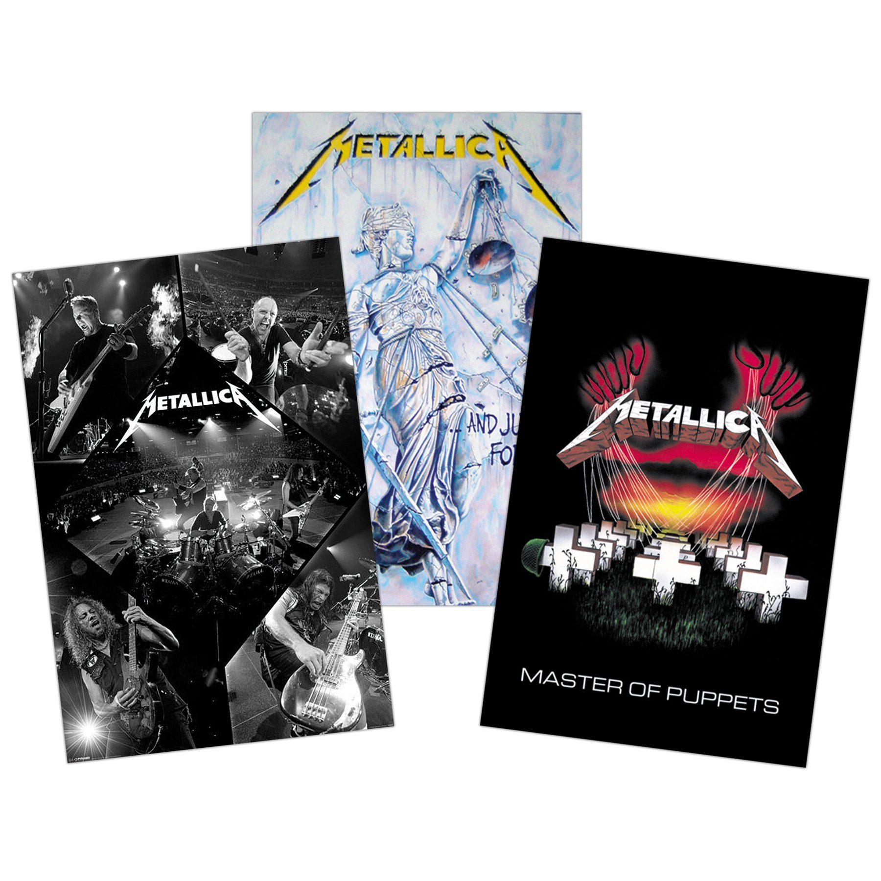 Close Up Poster Metallica Poster 3erSet 61 x 91,5 cm günstig online kaufen