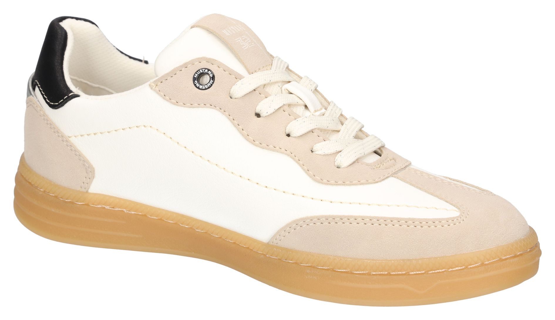 Mustang Shoes Sneaker, Retro Sneaker, Schnürschuh mit Kontrastbesätzen