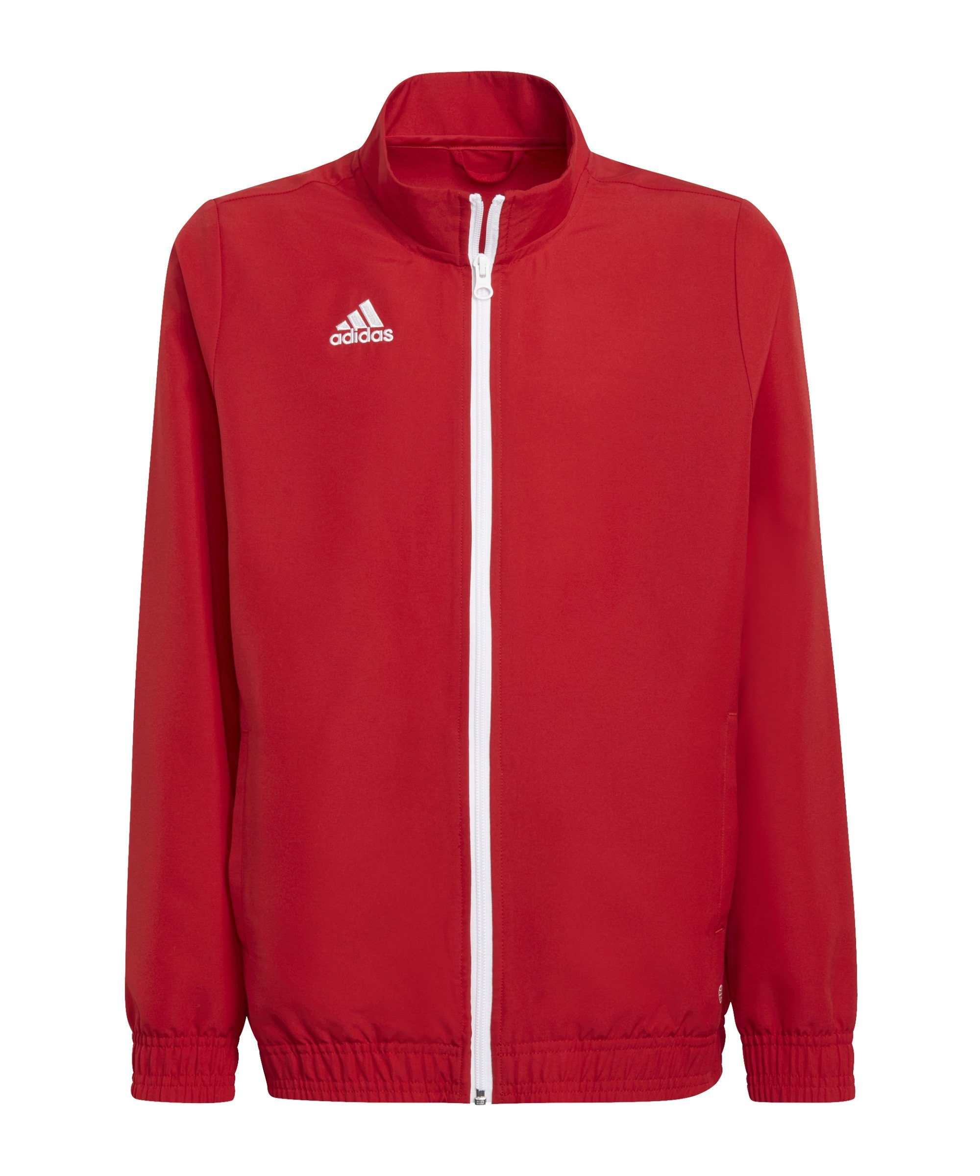 Sweatjacke Entrada Performance 22 rot adidas Kids Präsentationsjacke