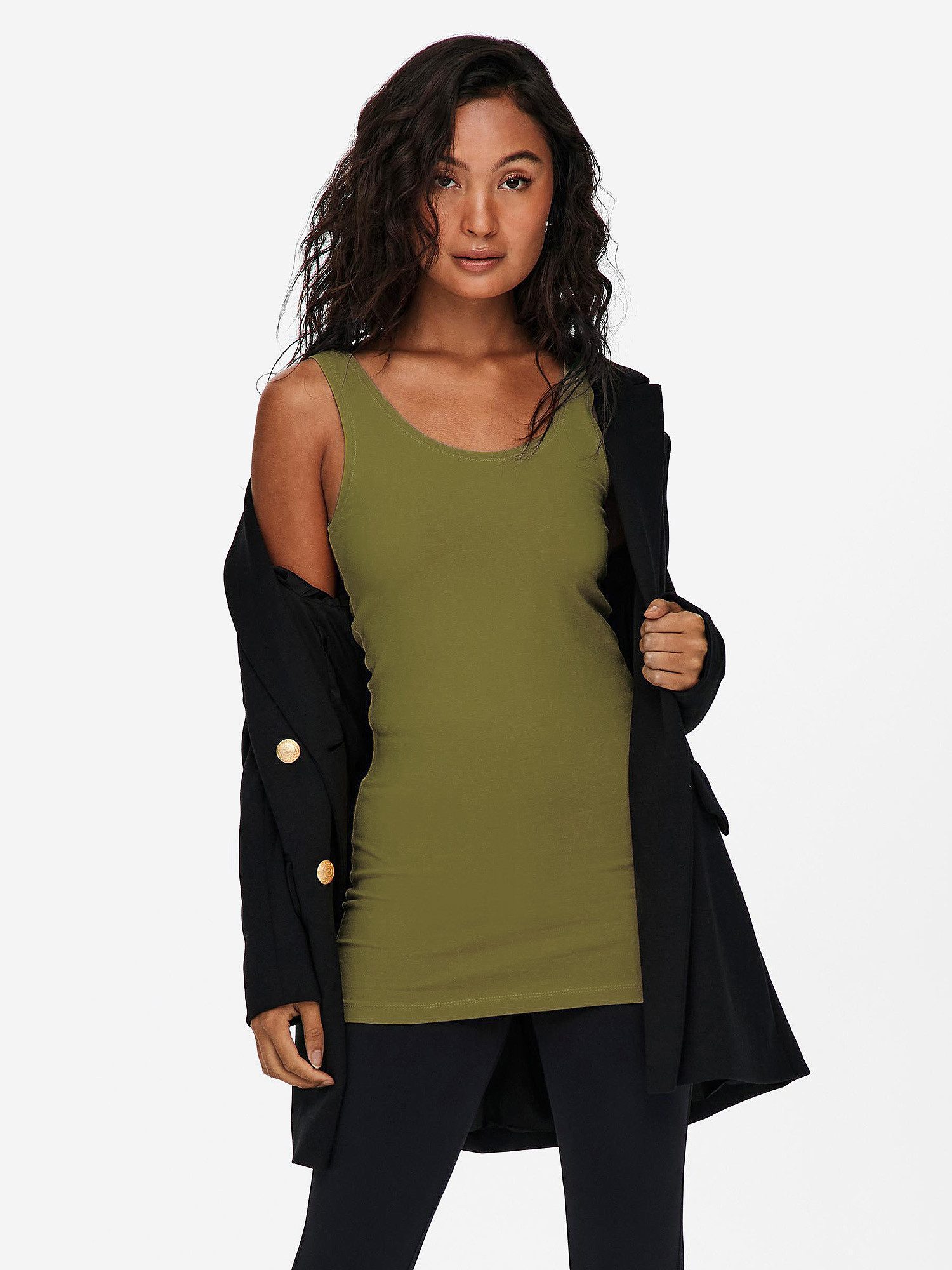 ONLY Tanktop Live Love (3-tlg) Lange Tops, elastische Baumwollqualität – Bild 5 von 5