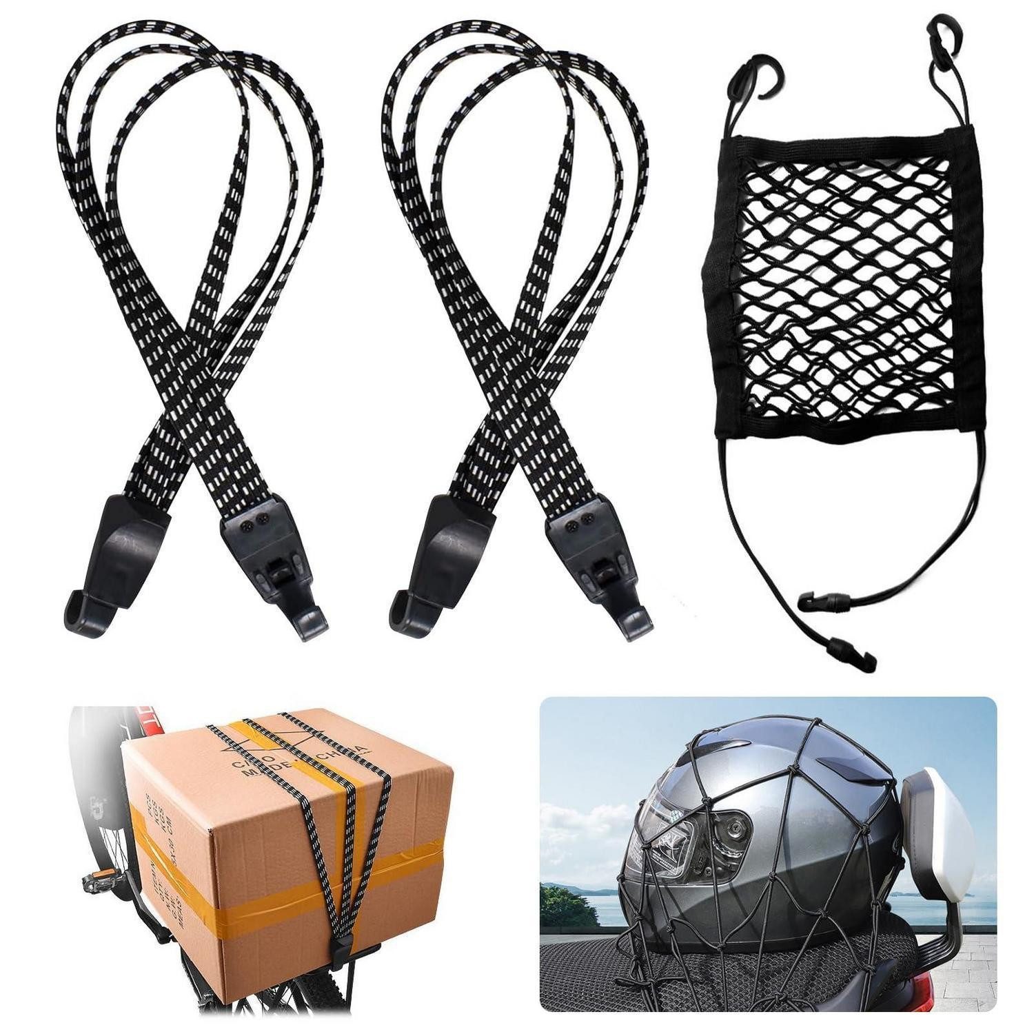 LuxusKollektion Spanngurt Gepäcknetz 65cm 2er Set mit Spanngurt (2-St)