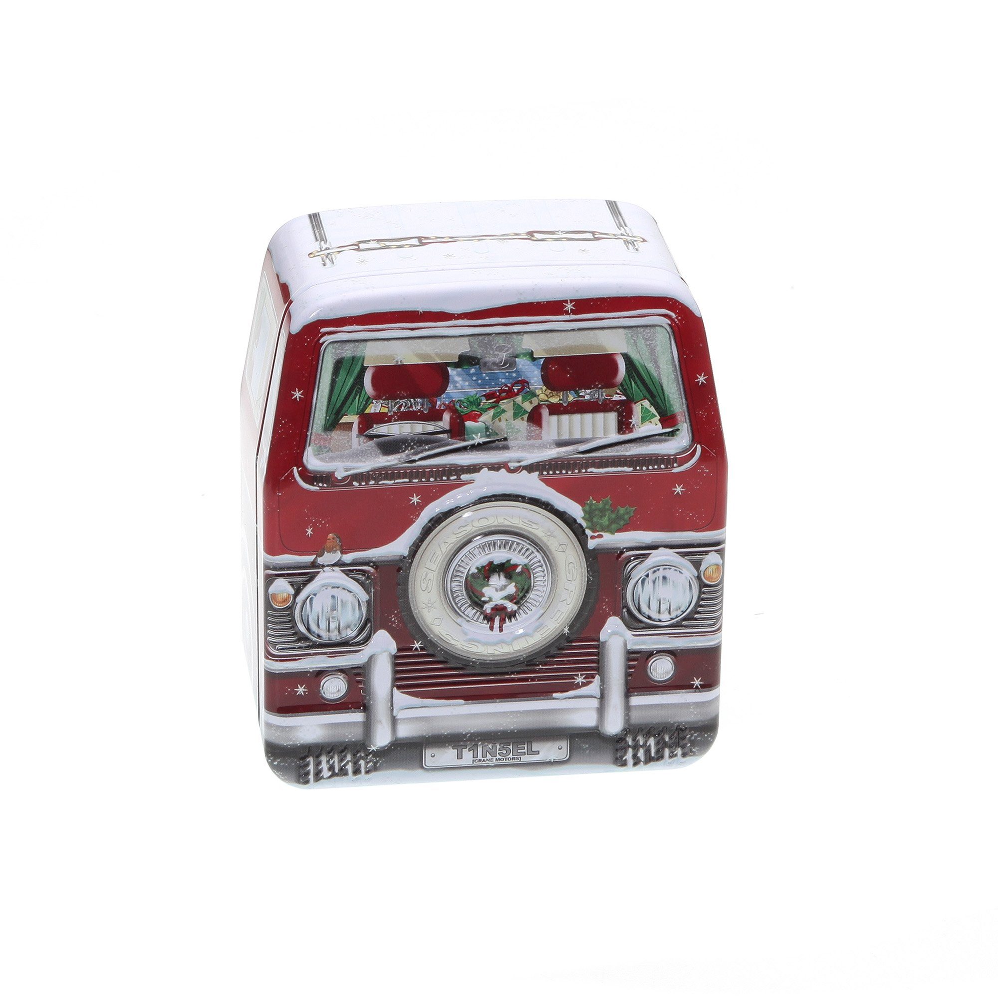 POWERHAUS24 Keksdose Mini-Blechdose ca. 9 x 10,5 cm, mit Backrezept, Metall, (Einzelstück)