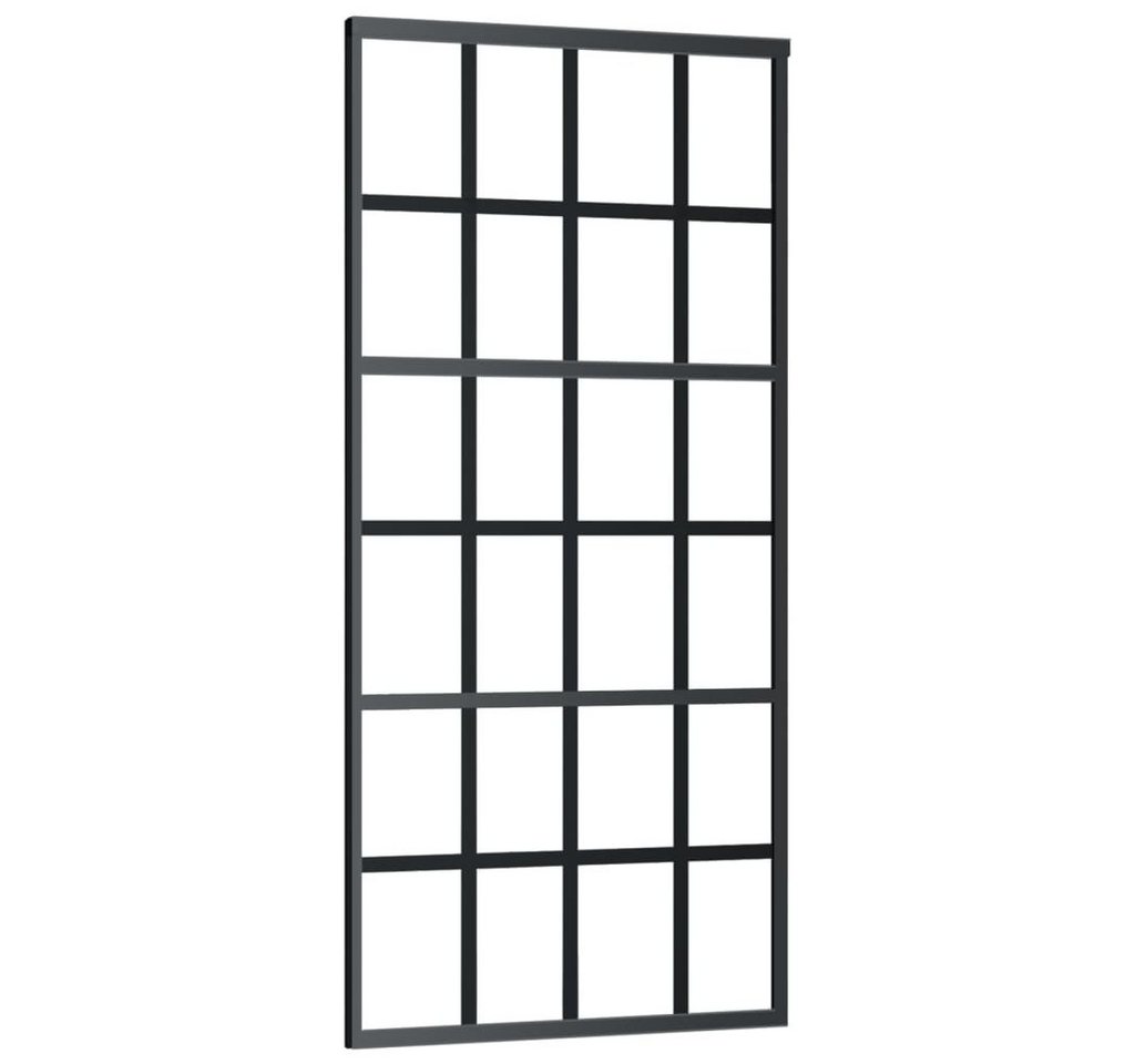 Thumbnail - vidaXL Schiebetür Schiebetür mit Beschlag ESG-Glas & Aluminium 90x205 cm (1-St)