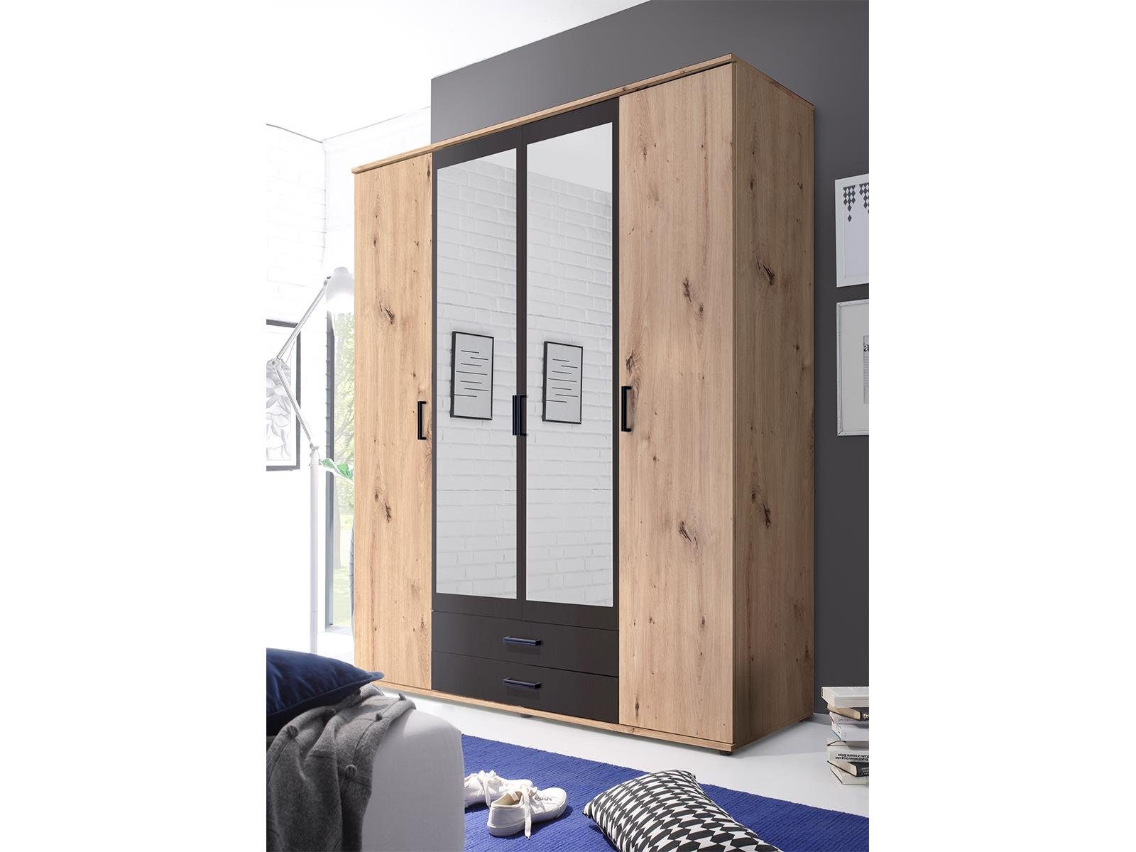 Pol-Power Kleiderschrank 159,3 x 196,3 x 53,5 cm (B/H/T)