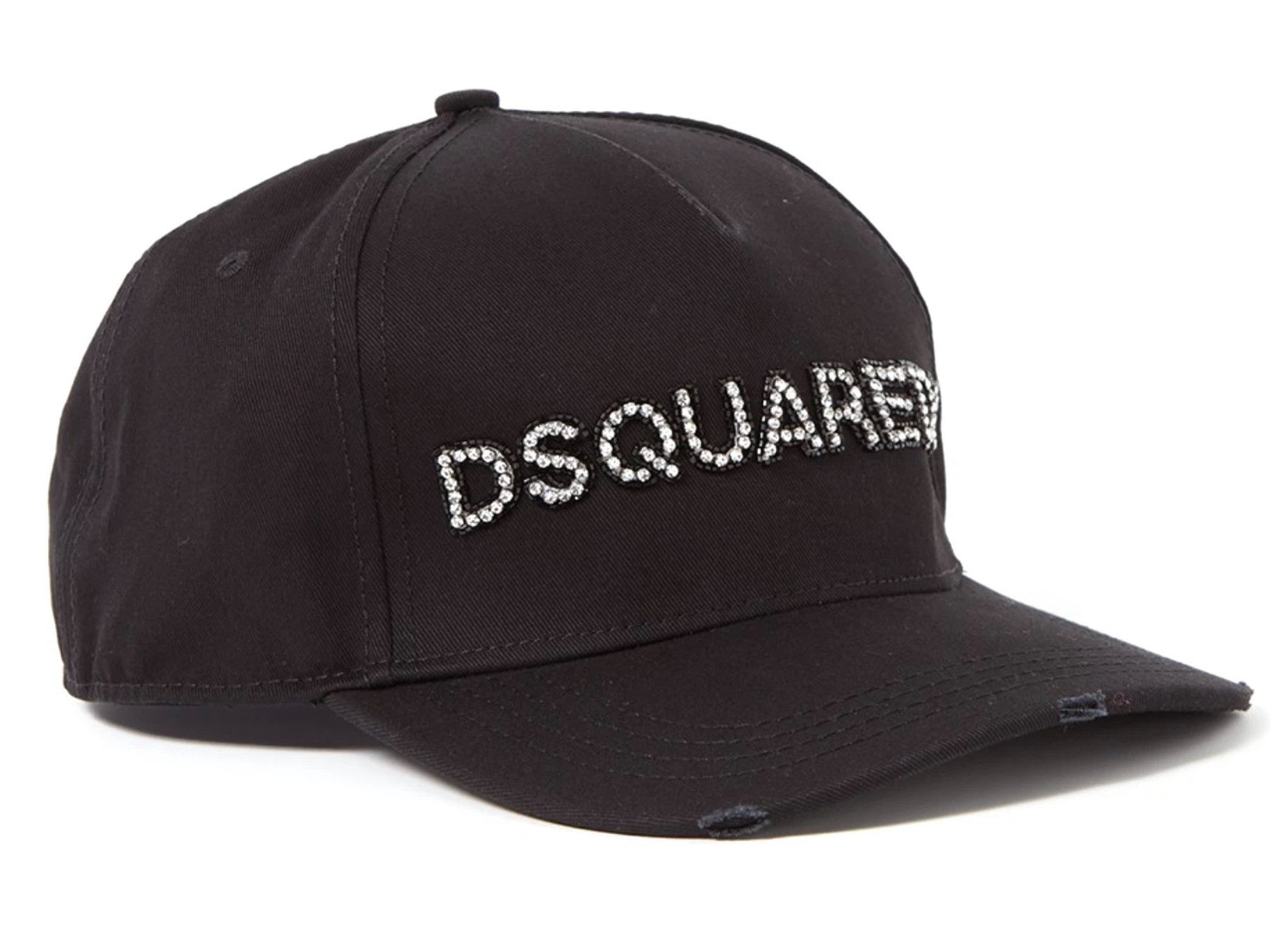 Dsquared2 Baseball Cap Limited Strass Jewelled Kappe Basebalkappe Logo mit Strassbesatz auf der Vorderseite