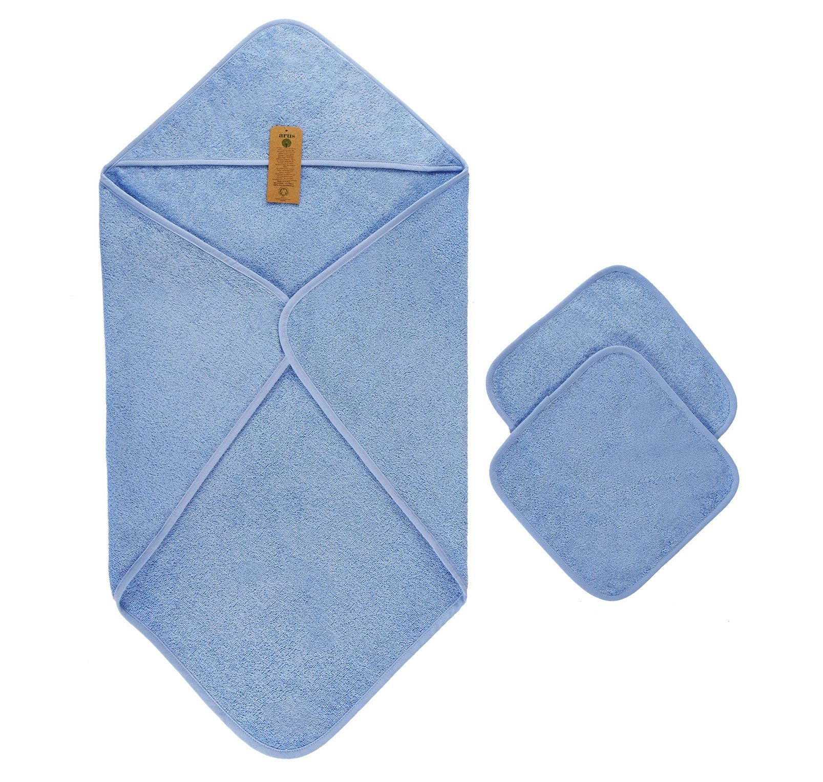 Arus Kapuzenhandtuch Baby Kapuzenhandtuch Set 3-tlg., günstig online kaufen