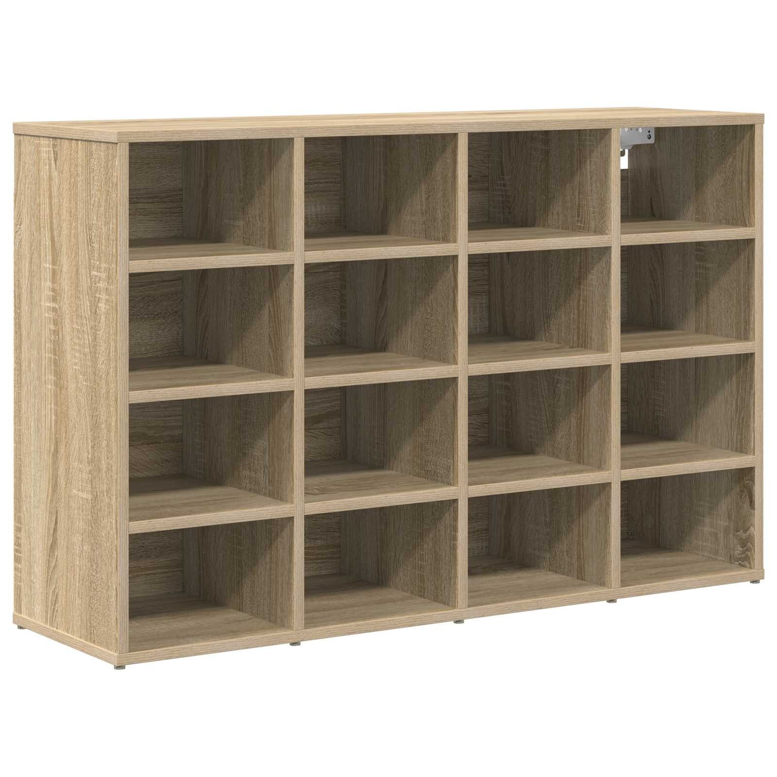 vidaXL Schuhregal Schuhschrank 103 x 30 x 67 cm Holzwerkstoff Sonoma-Eiche, 1-tlg.