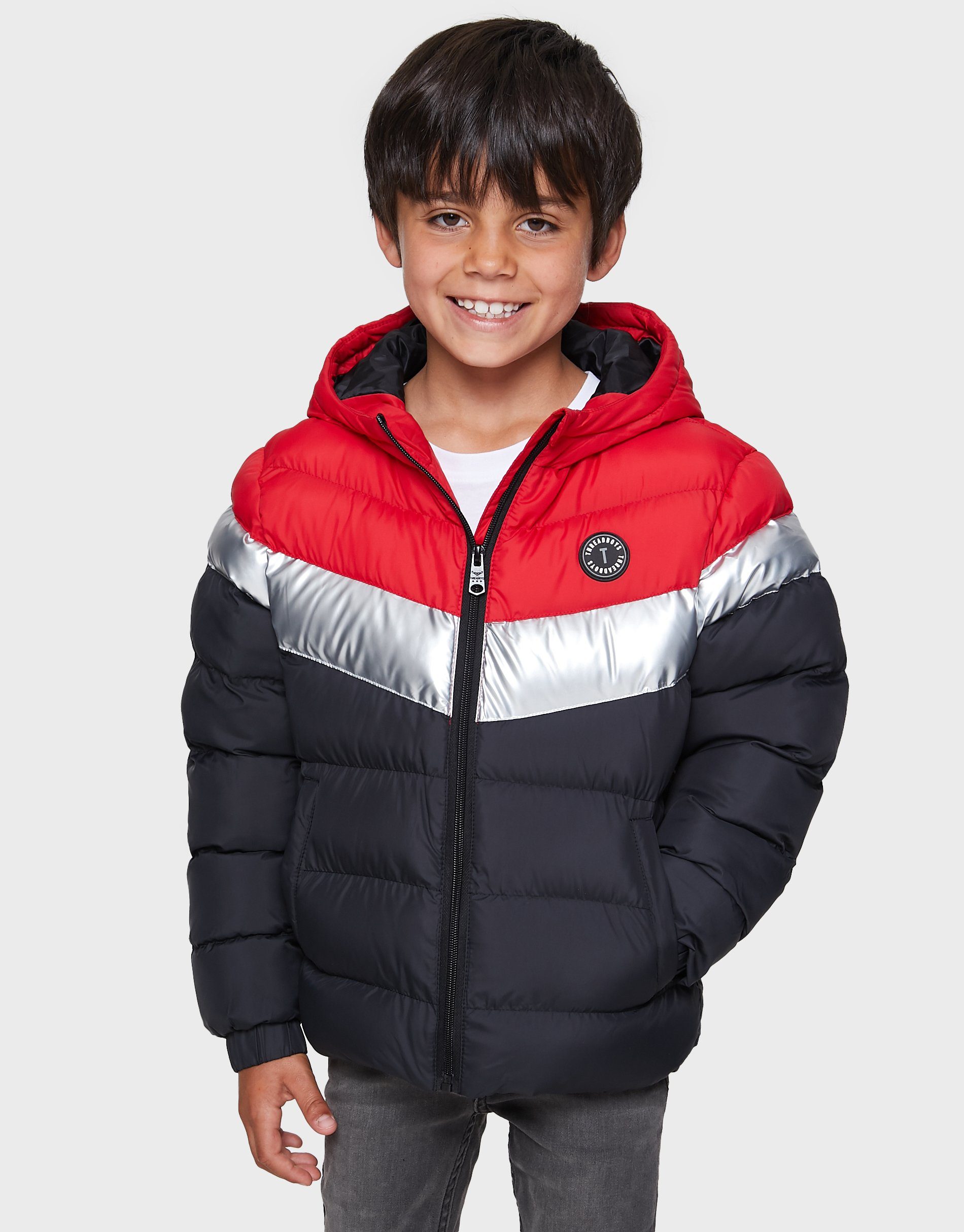 Threadboys Winterjacke Colour Block Twain rot