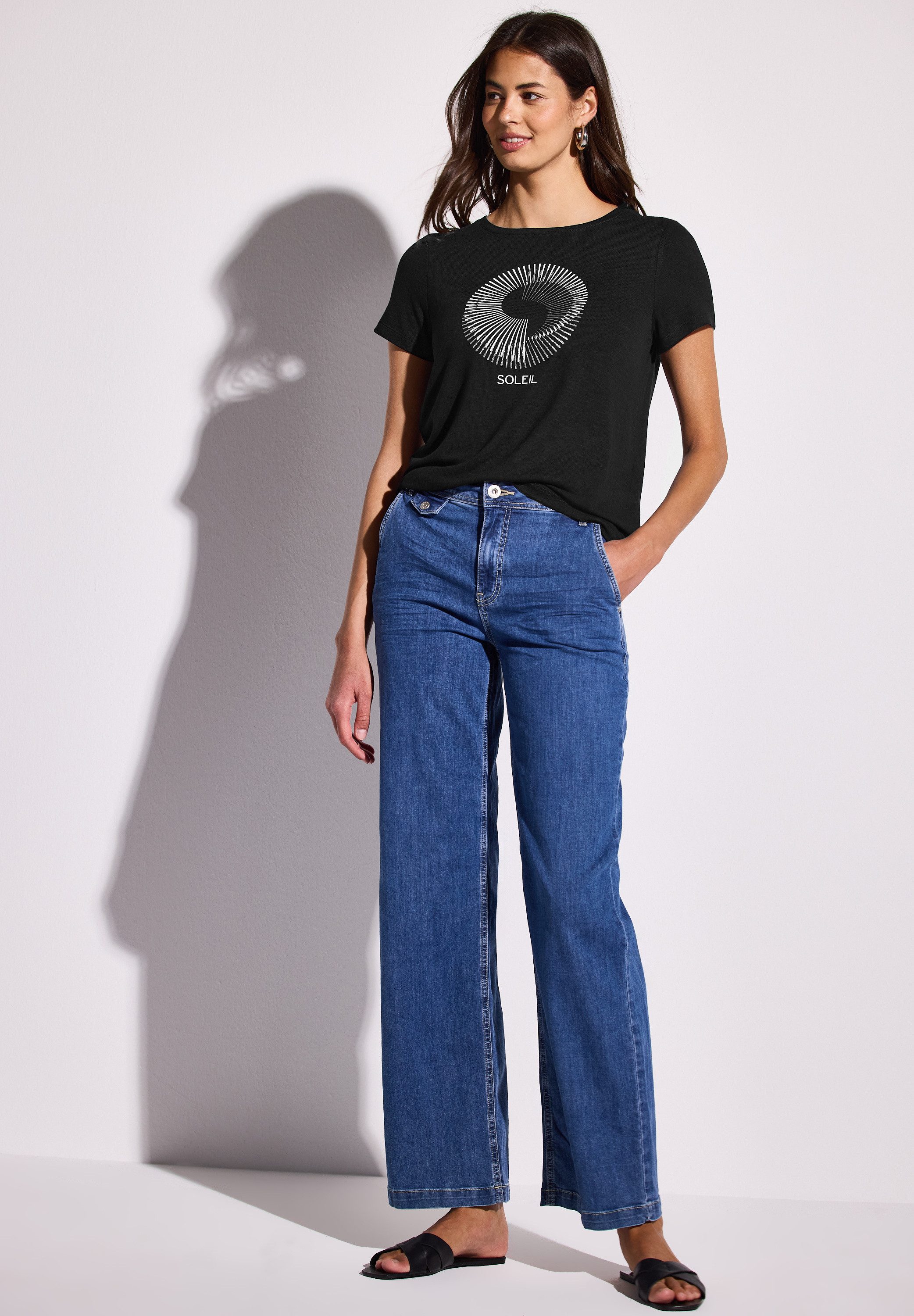 STREET ONE Print-Shirt mit Rundhalsausschnitt