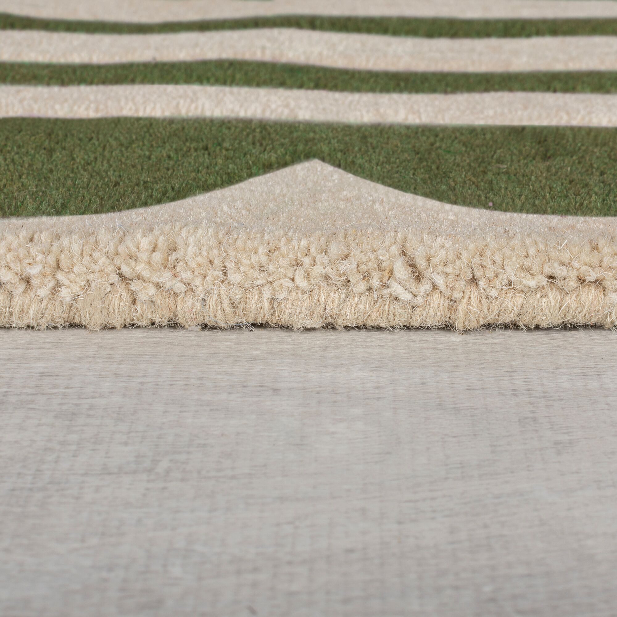 FLAIR RUGS Wollteppich Lois mit Jakobsmuschelbordüre, rechteckig, Höhe: 10 mm, mit Jakobsmuschelbordüre – Bild 4 von 5