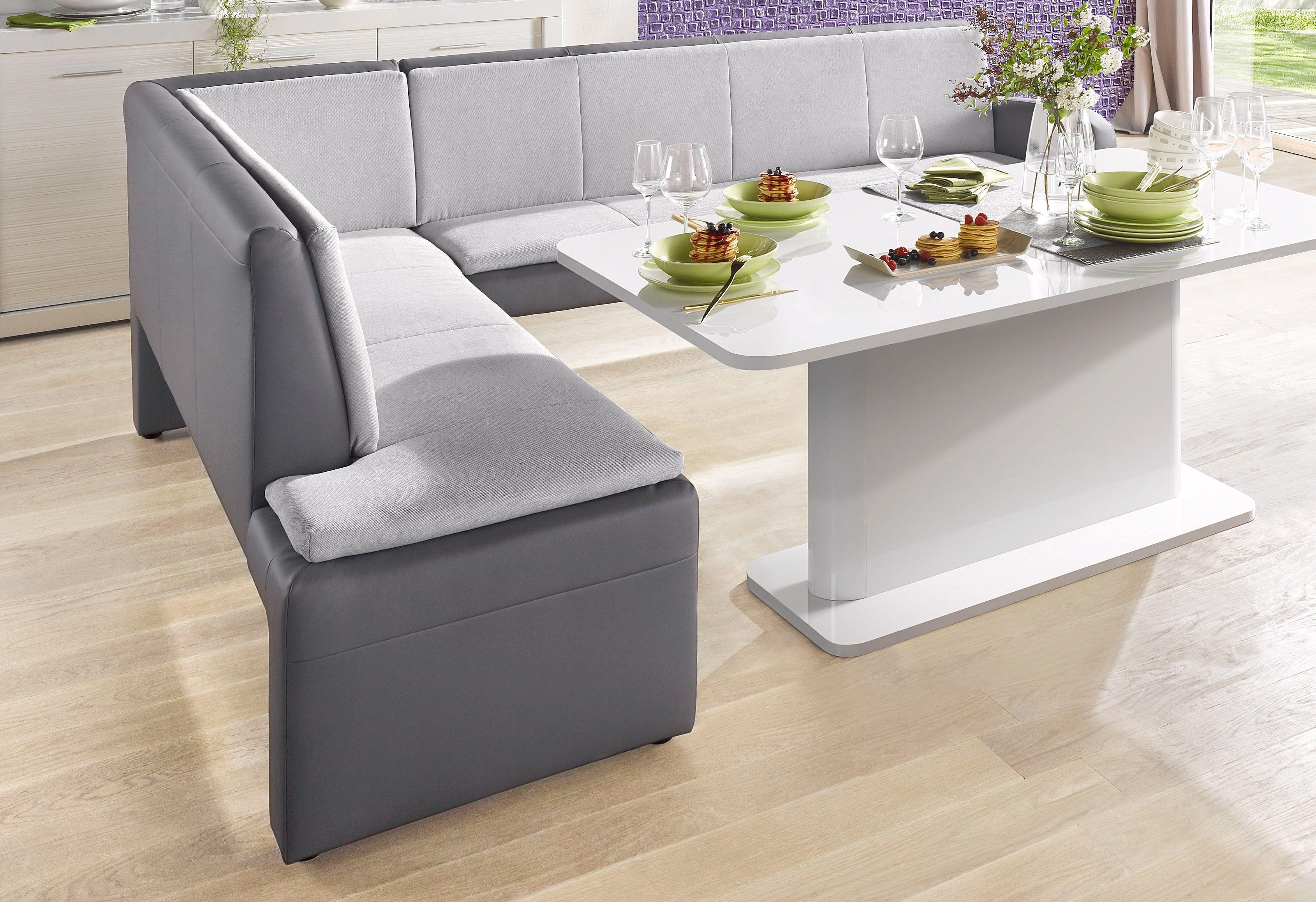 exxpo - sofa fashion Eckbank "Cortado, elegant und modern mit hohem Sitzkom günstig online kaufen