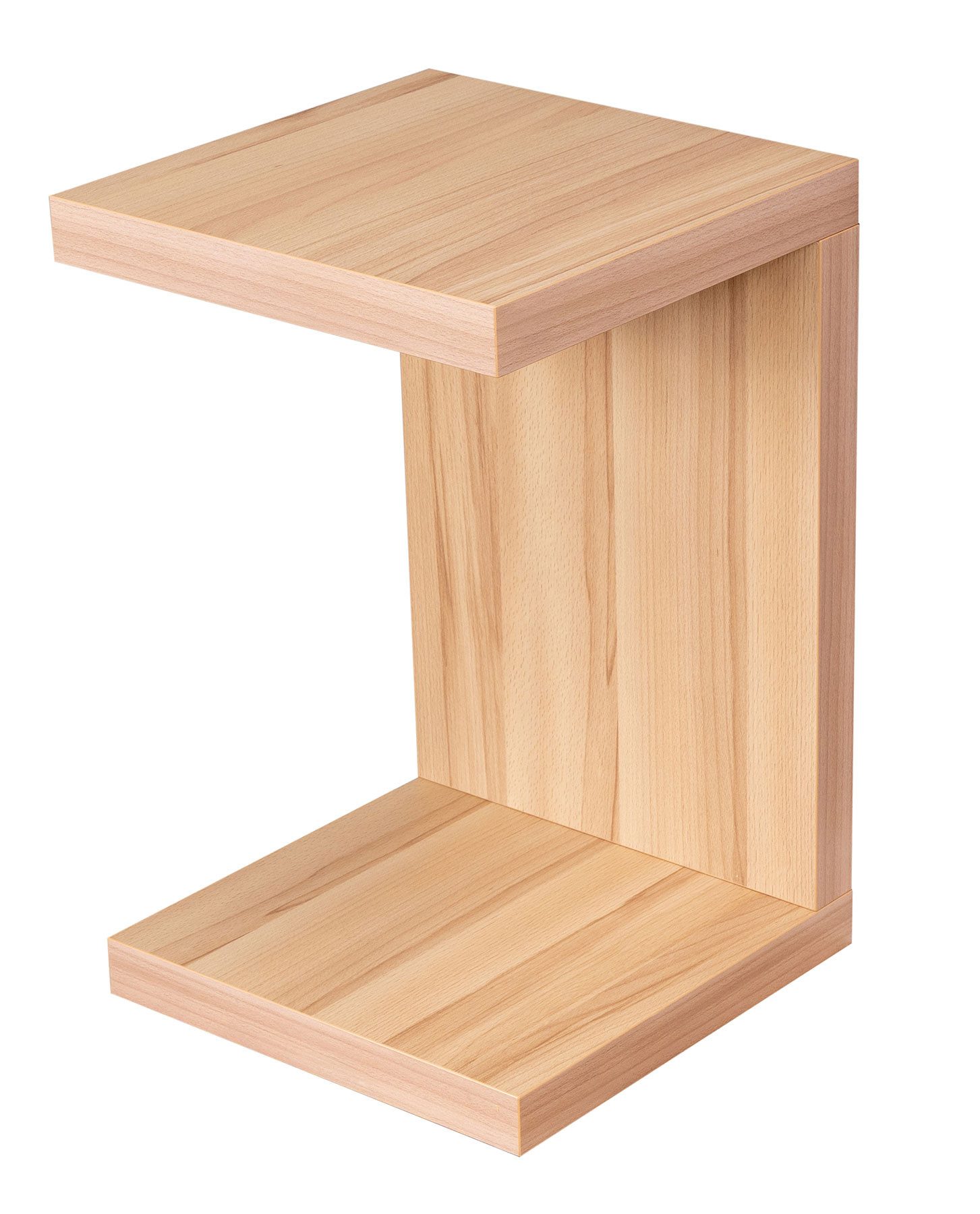 Levandeo® Couchtisch, Beistelltisch Coco Kernbuche 32x32cm Höhe 50cm günstig online kaufen