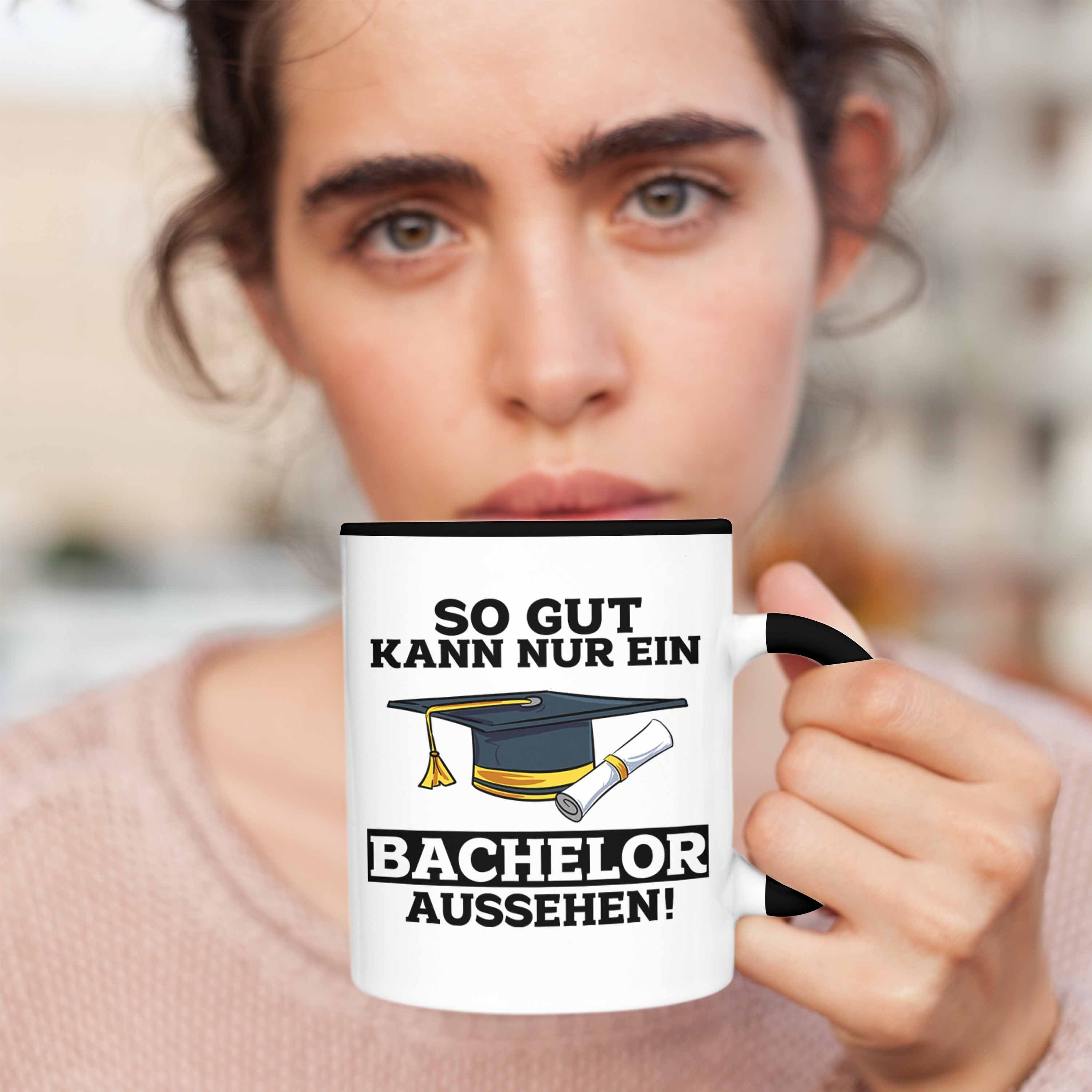 Kann Tasse Geschenk Bestandene Trendation Geschenkidee Nu Bachelor-Prüfung Gut So Schwarz Tasse