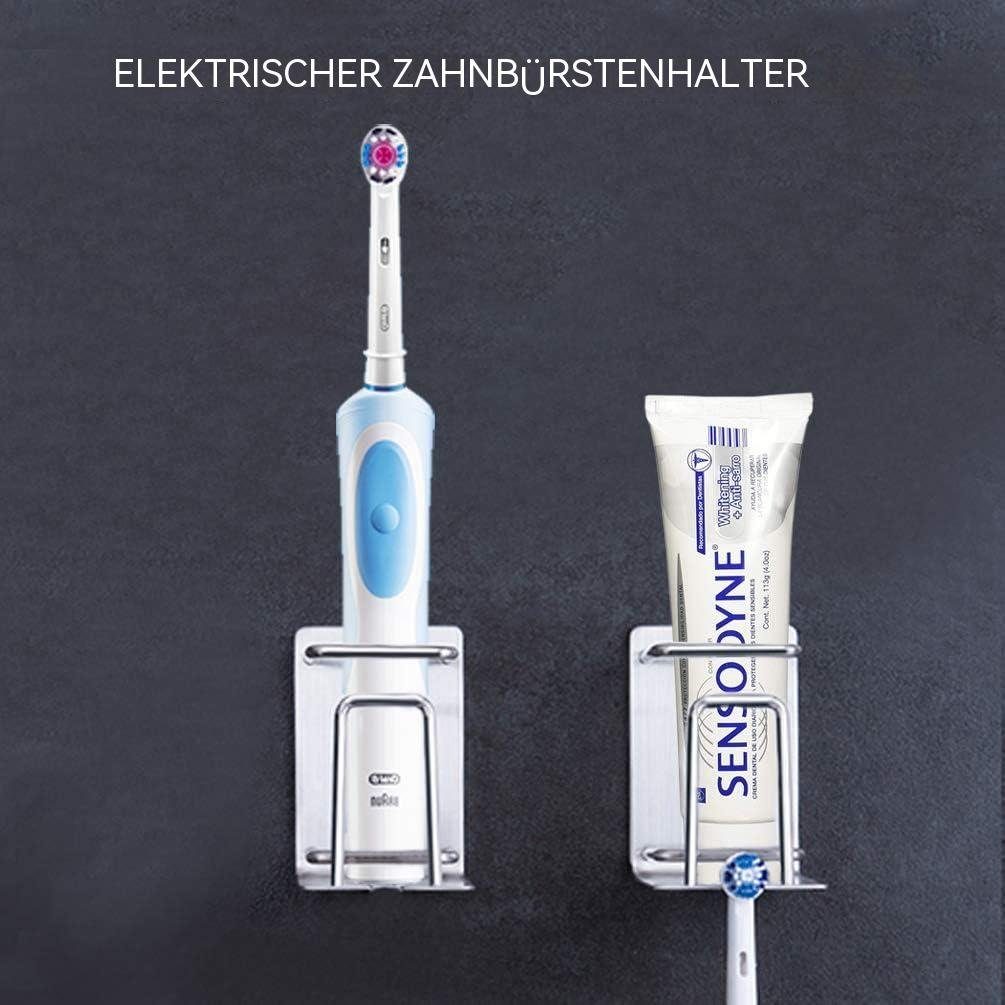 selbstklebende 2er-Pack TUABUR Zahnbürstenhalter (1-St) zur Wandmontage, Zahnbürstenhalter